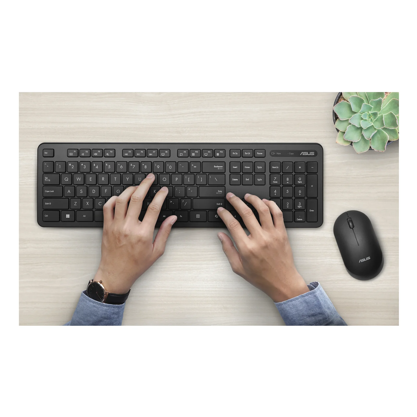 ASUS CW100 clavier Souris incluse Universel FR sans fil +USB Noir