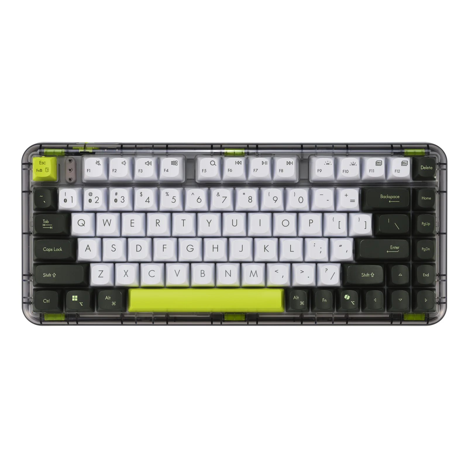 Jelly75 KD201 KEYBOARD/VT-GN/GE/83 clavier Universel USB + RF Wireless + Bluetooth Multicolore