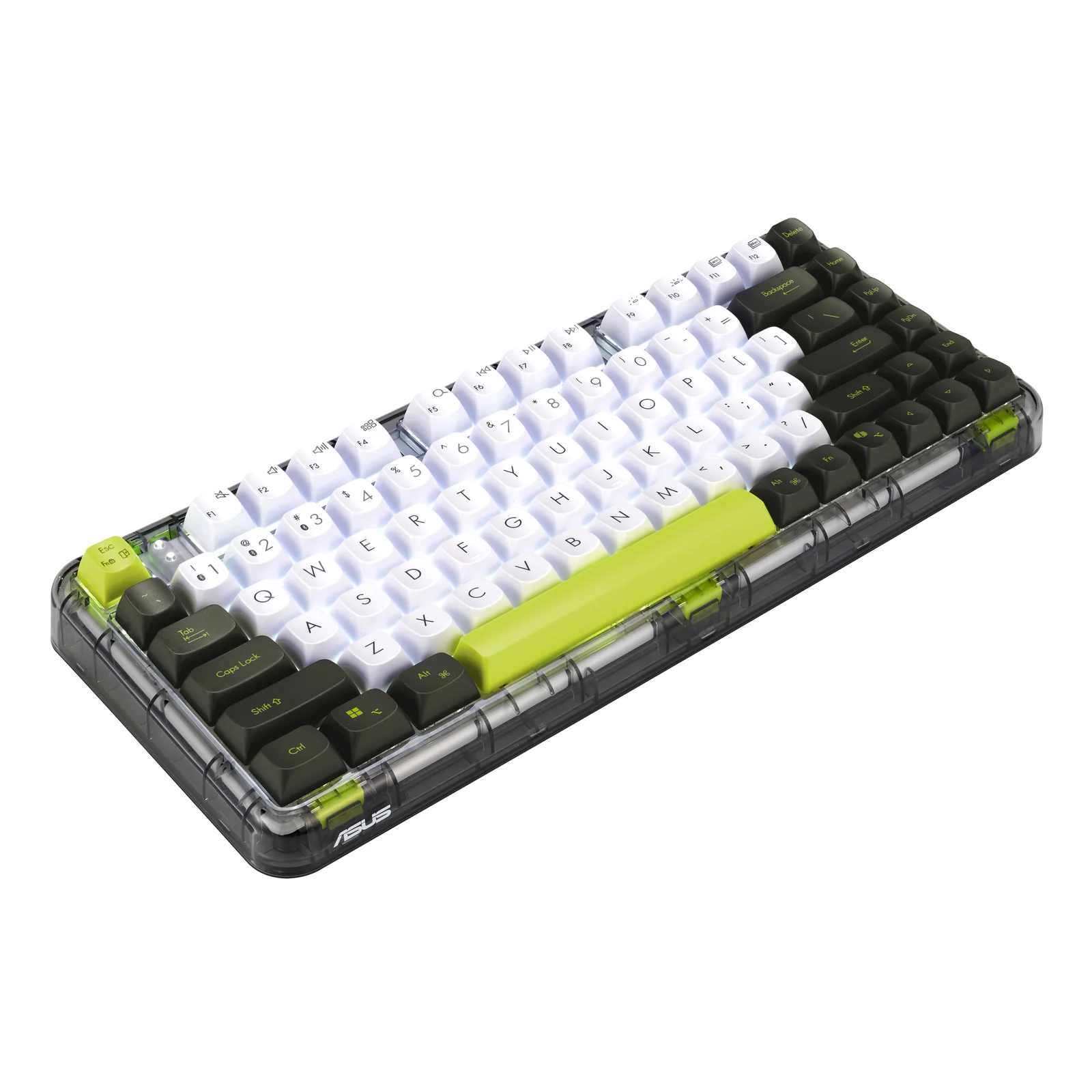 ASUS Jelly75 KD201 KEYBOARD/VT-GN/GE/83 clavier Universel USB + RF Wireless + Bluetooth Multicolore