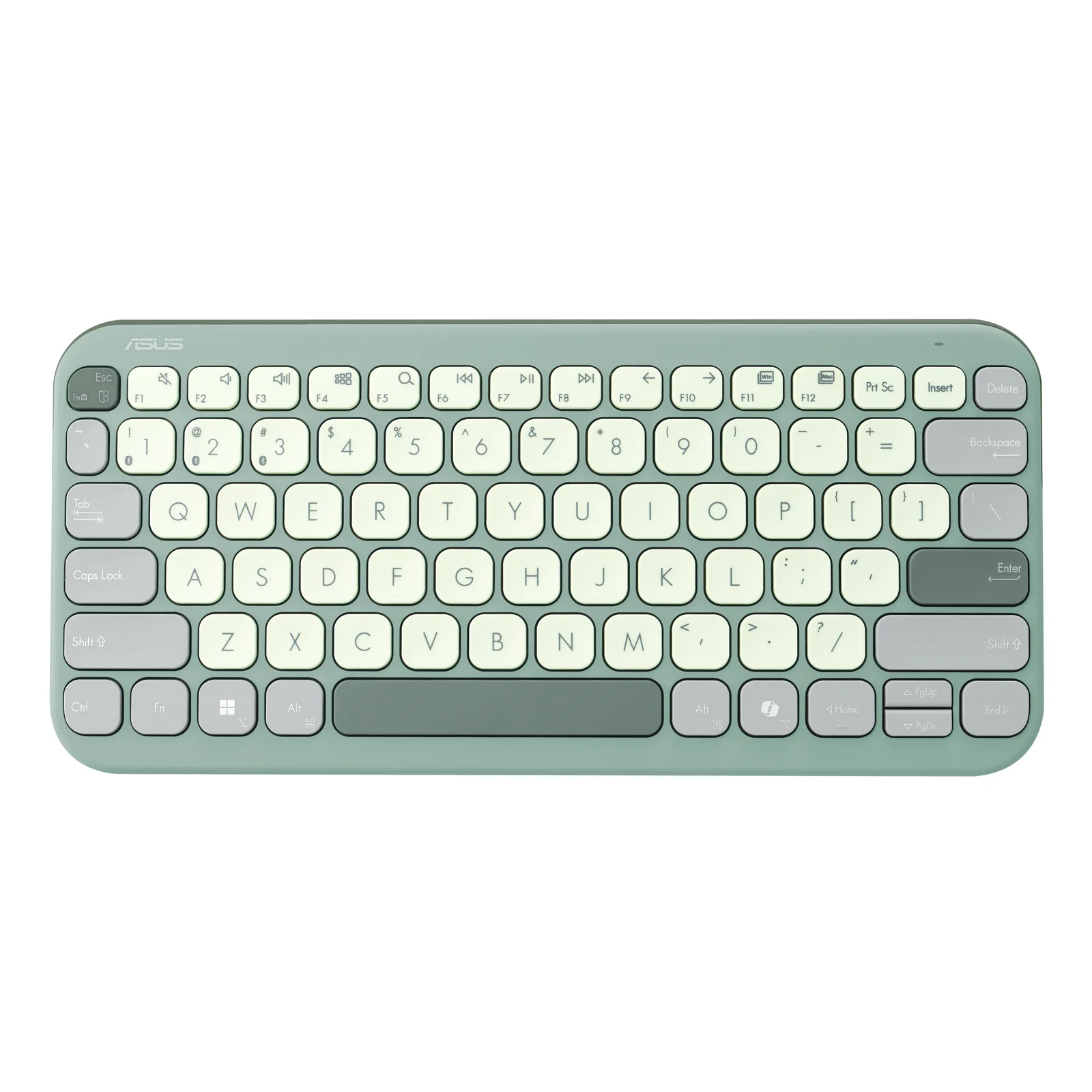 KW100 KEYBOARD/GN/GE/81 clavier Maison Bluetooth QWERTZ Allemand Vert, Vert clair