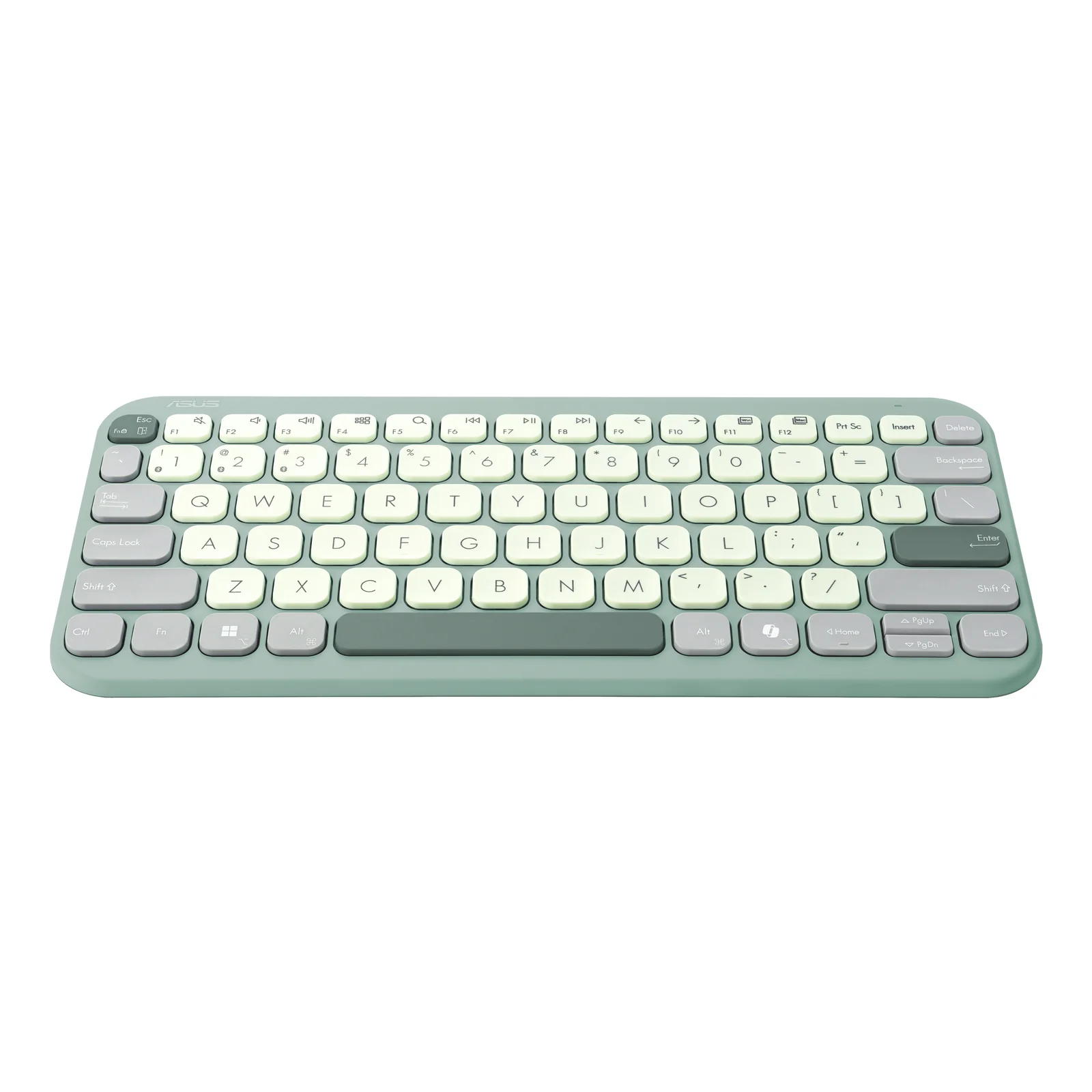 ASUS KW100 KEYBOARD/GN/GE/81 clavier Maison Bluetooth QWERTZ Allemand Vert, Vert clair