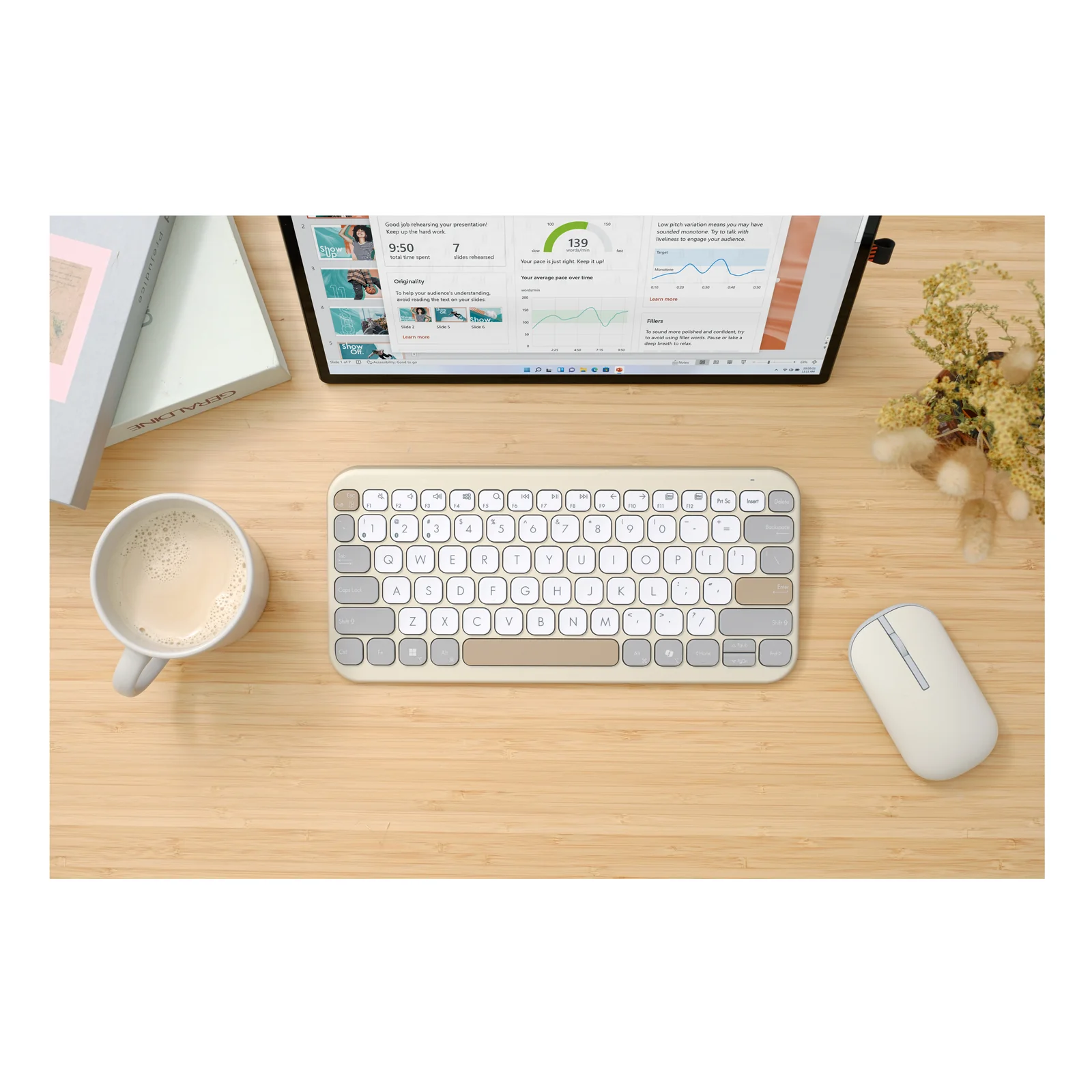 ASUS Marshmallow Keyboard KW100 clavier Maison Bluetooth QWERTZ Allemand Beige, Gris, Blanc
