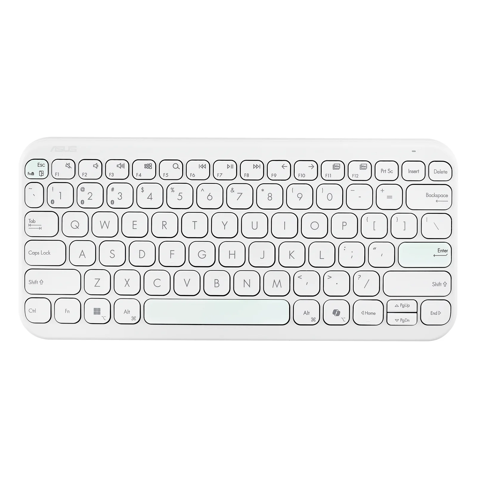 Marshmallow Keyboard KW100 clavier Maison Bluetooth QWERTZ Allemand Blanc