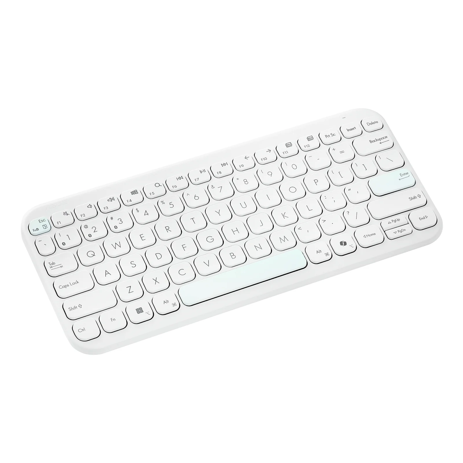 ASUS Marshmallow Keyboard KW100 clavier Maison Bluetooth QWERTZ Allemand Blanc