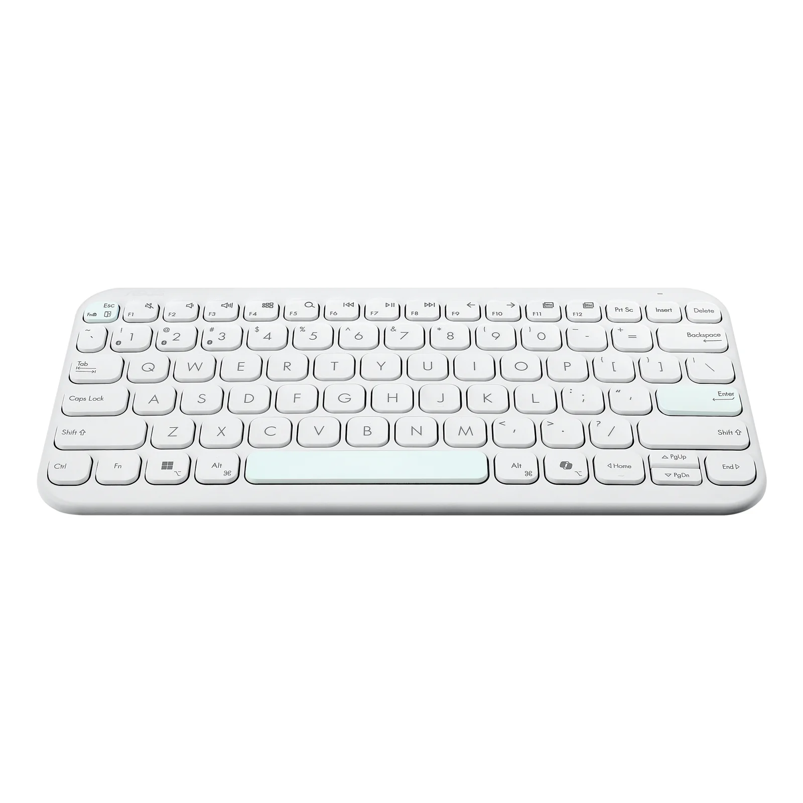 ASUS Marshmallow Keyboard KW100 clavier Maison Bluetooth QWERTZ Allemand Blanc