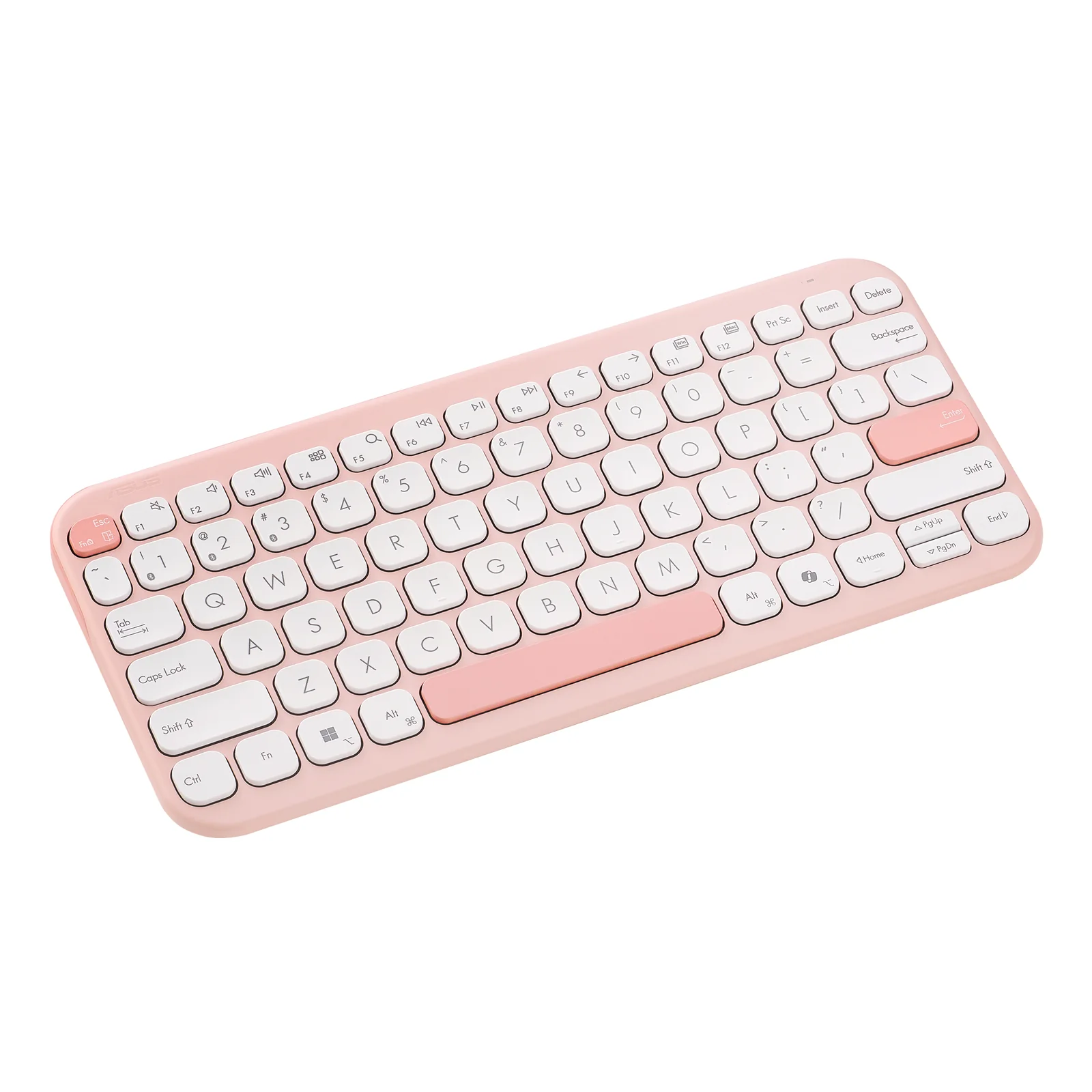 ASUS Marshmallow Keyboard KW100 clavier Maison Bluetooth QWERTZ Allemand Rose