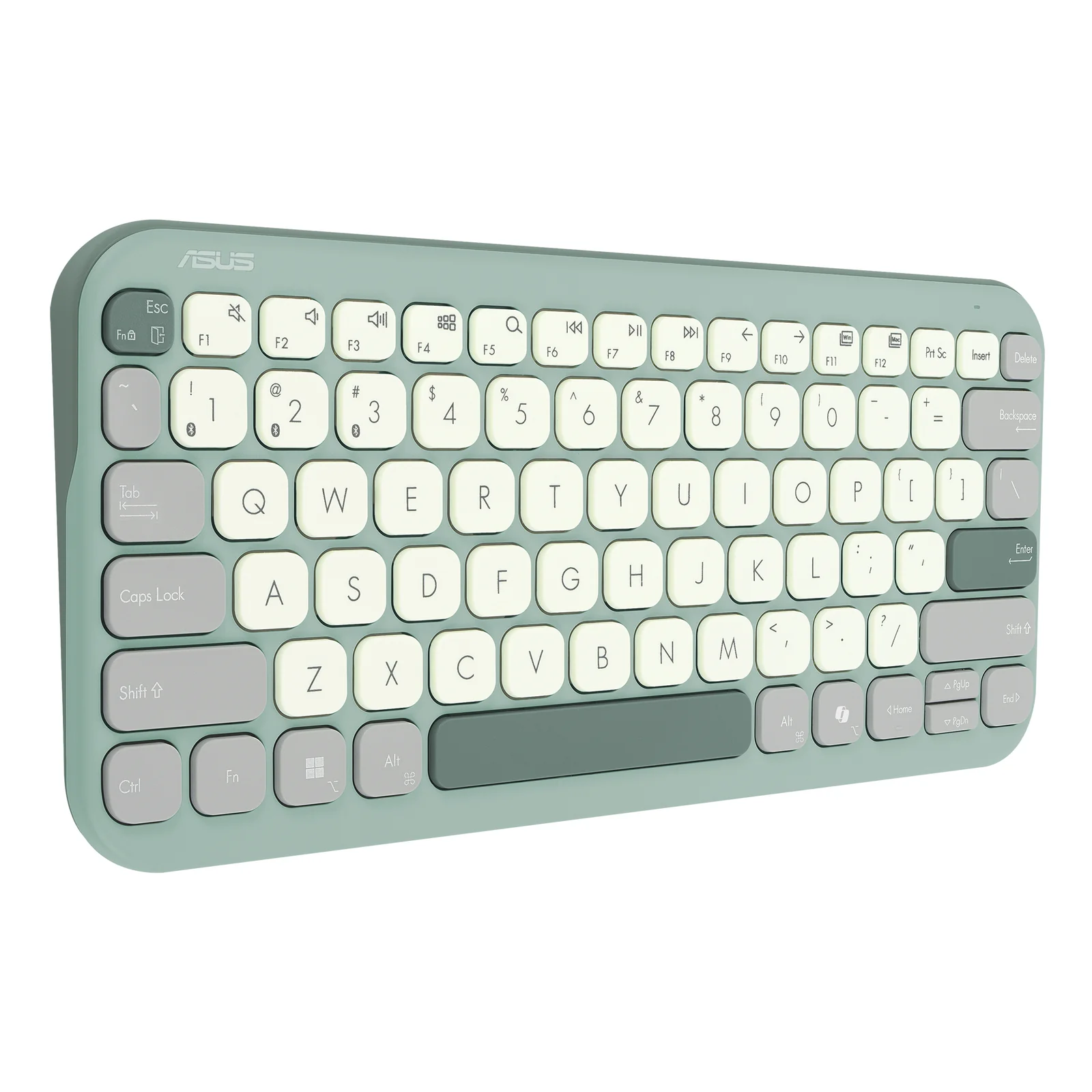 ASUS Marshmallow Keyboard KW100 clavier Maison Bluetooth QWERTZ Allemand Vert