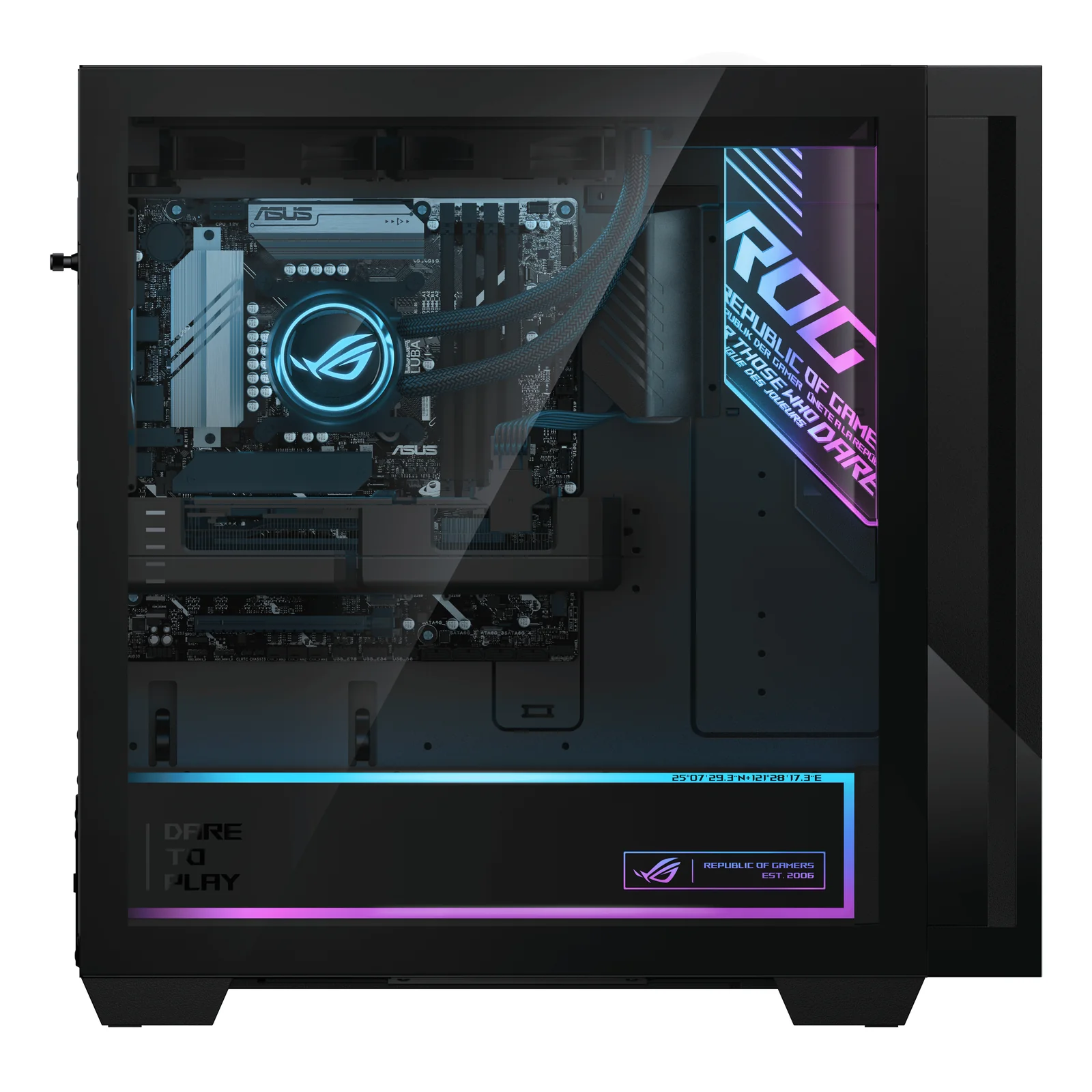 ASUS ROG G700 G700TF-07265F328W Intel Core Ultra 7 265F 32 Go DDR5-SDRAM 1 To SSD NVIDIA GeForce RTX 5070 Windows 11 Home Tower PC Noir