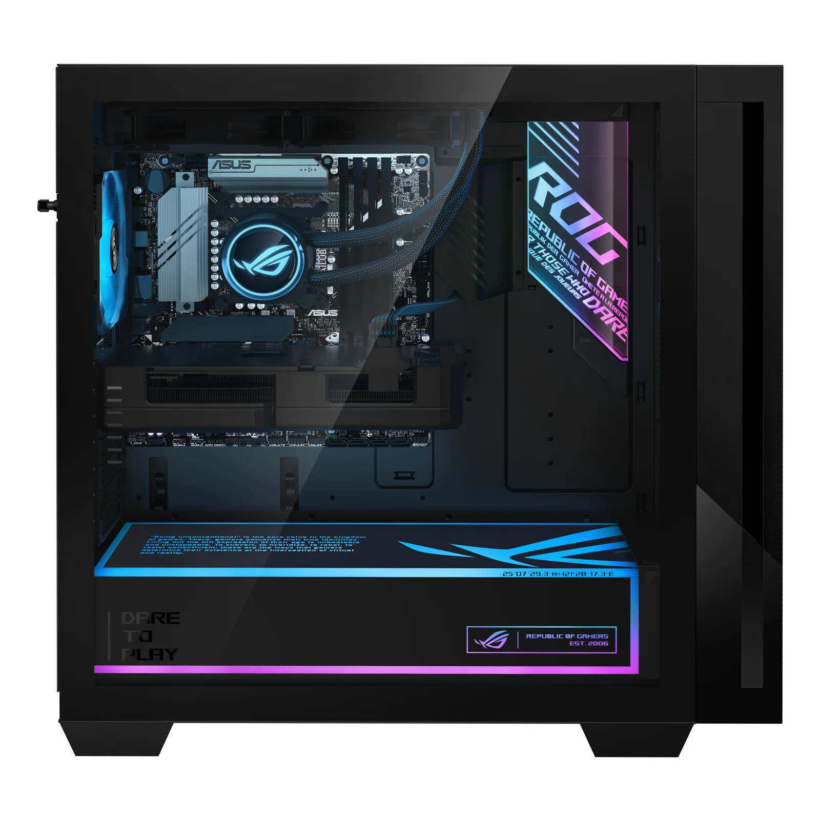 ASUS ROG G700 G700TF-07265F351W Intel Core Ultra 7 265F 32 Go DDR5-SDRAM 1 To SSD NVIDIA GeForce RTX 5070 Ti Windows 11 Home Tower PC Noir