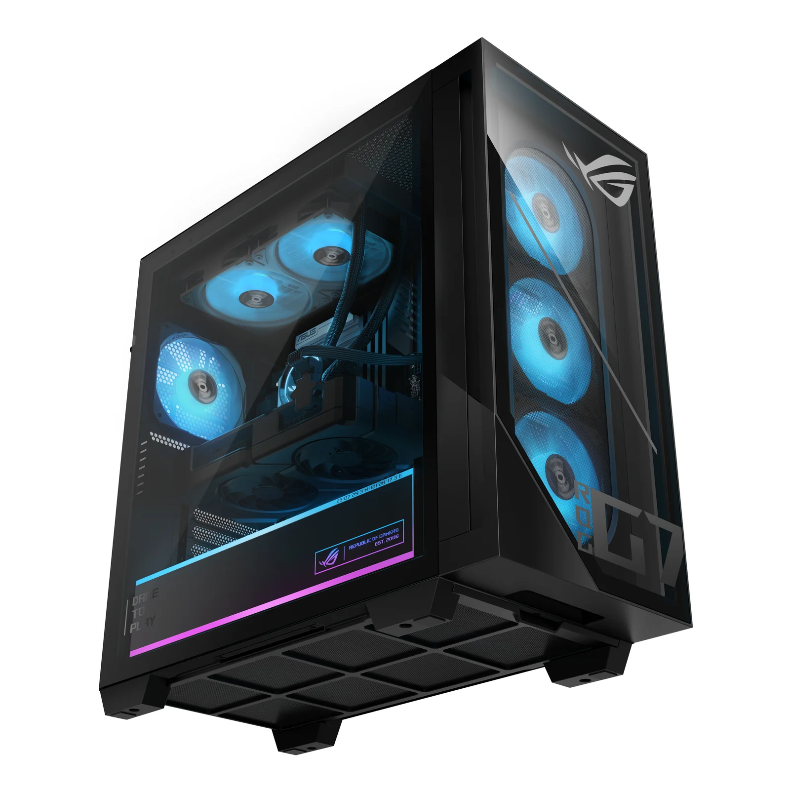 ASUS ROG G700 G700TF-07265F351W Intel Core Ultra 7 265F 32 Go DDR5-SDRAM 1 To SSD NVIDIA GeForce RTX 5070 Ti Windows 11 Home Tower PC Noir