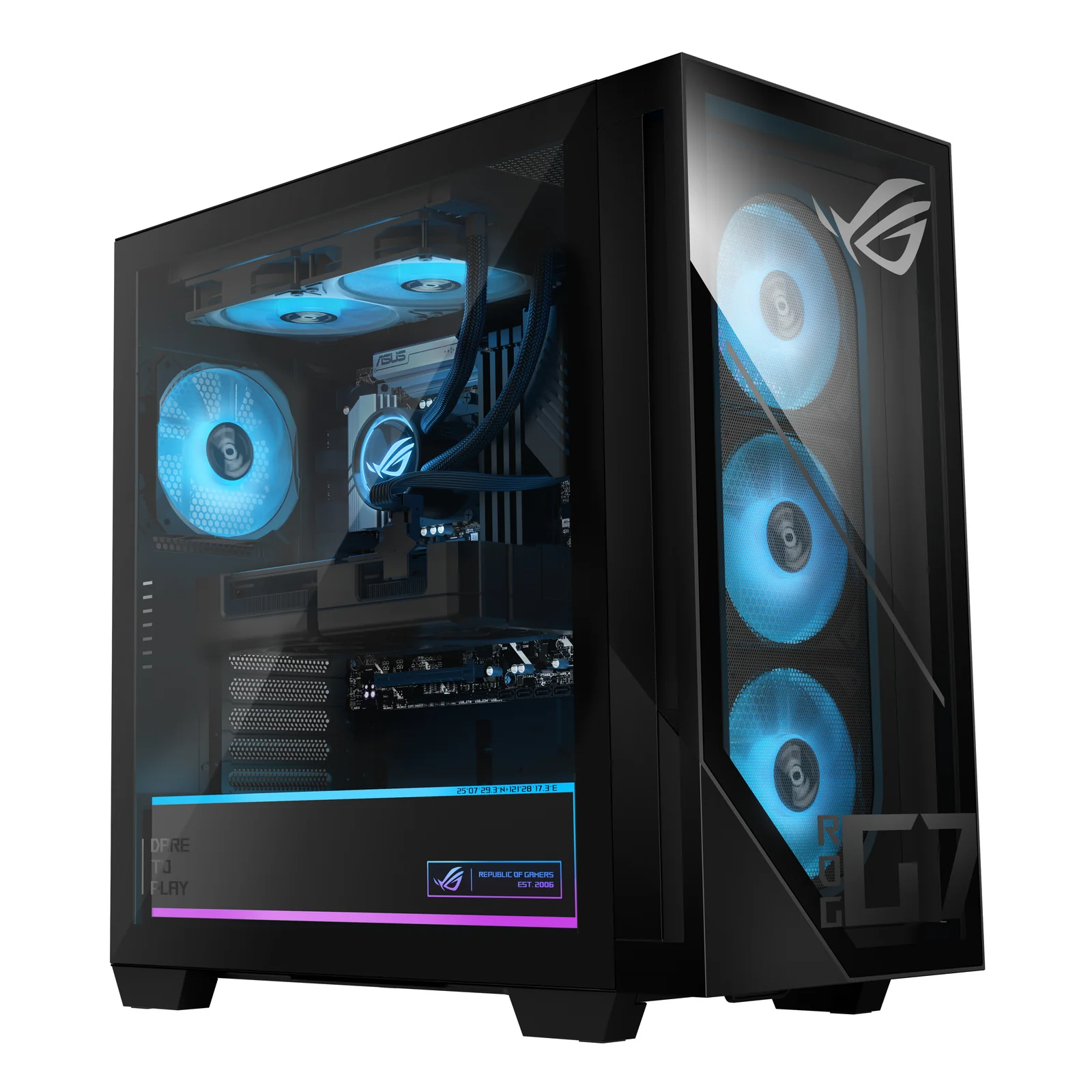 ASUS ROG G700 G700TF-07265F351W Intel Core Ultra 7 265F 32 Go DDR5-SDRAM 1 To SSD NVIDIA GeForce RTX 5070 Ti Windows 11 Home Tower PC Noir