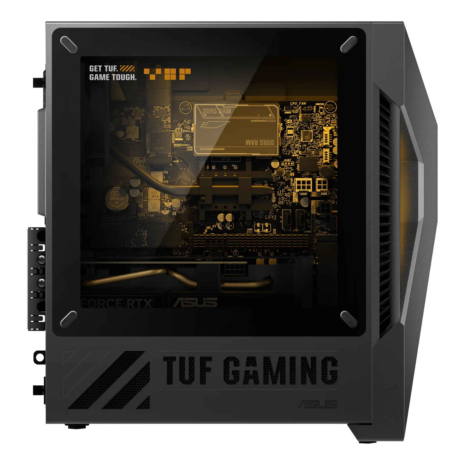ASUS TUF Gaming T500 TM500MH-0R5220032W AMD Ryzen™ 5 220 16 Go DDR5-SDRAM 1 To SSD NVIDIA GeForce RTX 5060 Windows 11 Home Mini Tower PC Gris