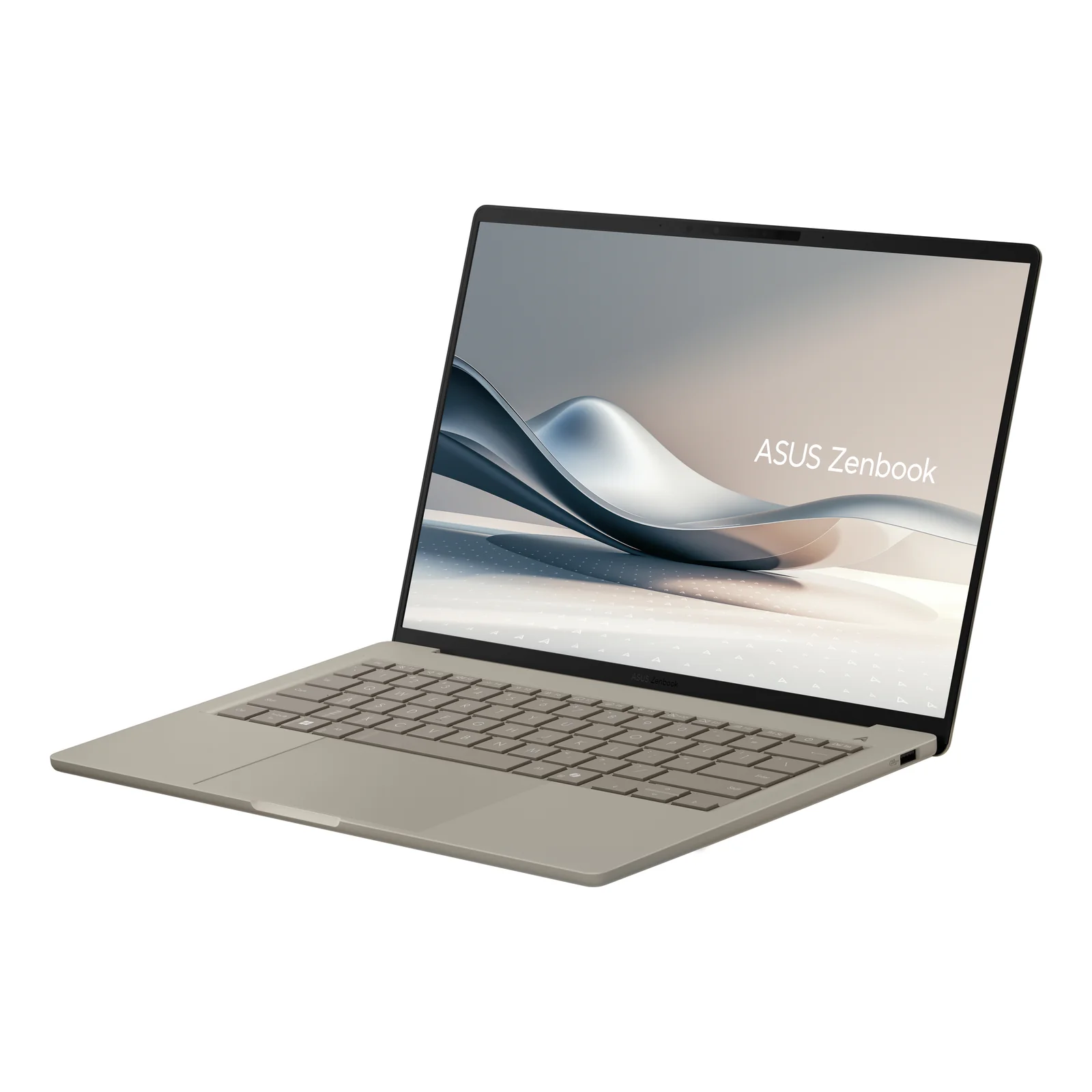 ASUS Zenbook A14 UX3407QA-QD305W Copilot+ PC Snapdragon X1-26-100 Ordinateur portable 35,6 cm (14") WUXGA 32 Go LPDDR5x-SDRAM 1 To SSD Wi-Fi 6E (802.11ax) Windows 11 Home Allemand Beige