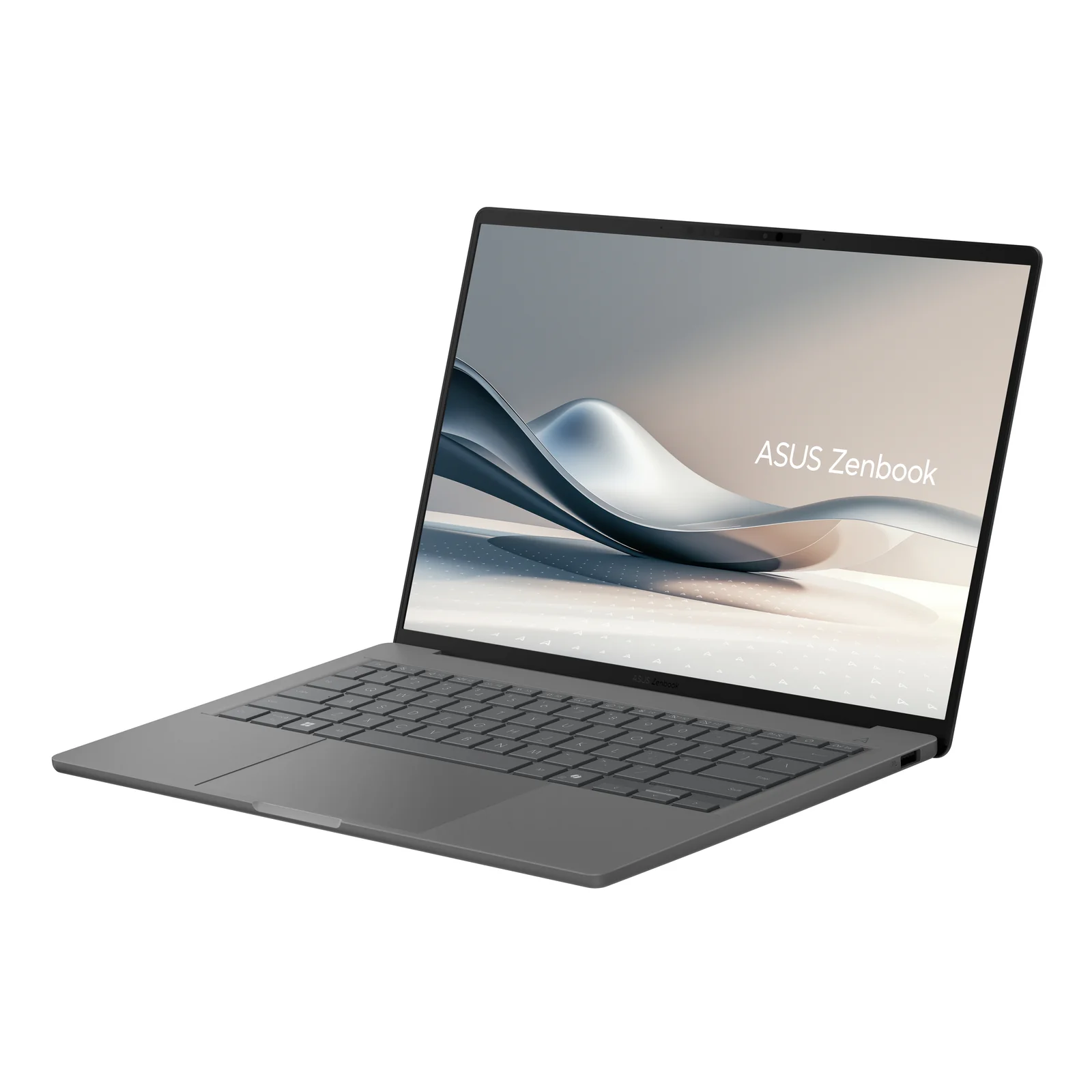 ASUS Zenbook A14 UX3407QA-QD496W Copilot+ PC Snapdragon X1-26-100 Ordinateur portable 35,6 cm (14") WUXGA 32 Go LPDDR5x-SDRAM 1 To SSD Wi-Fi 6E (802.11ax) Windows 11 Home Allemand Gris