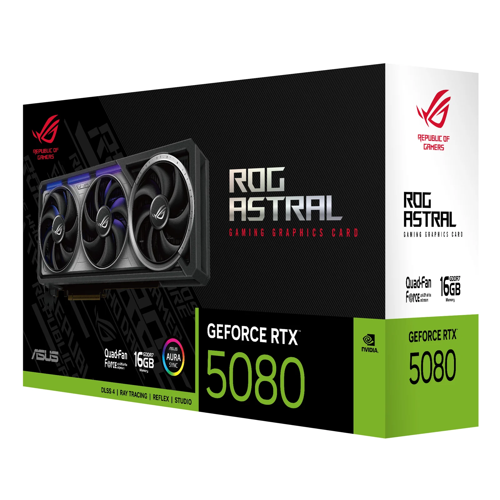 ASUS ROG Astral - -RTX5080-16G-GAMING NVIDIA GeForce RTX 5080 16 Go GDDR7