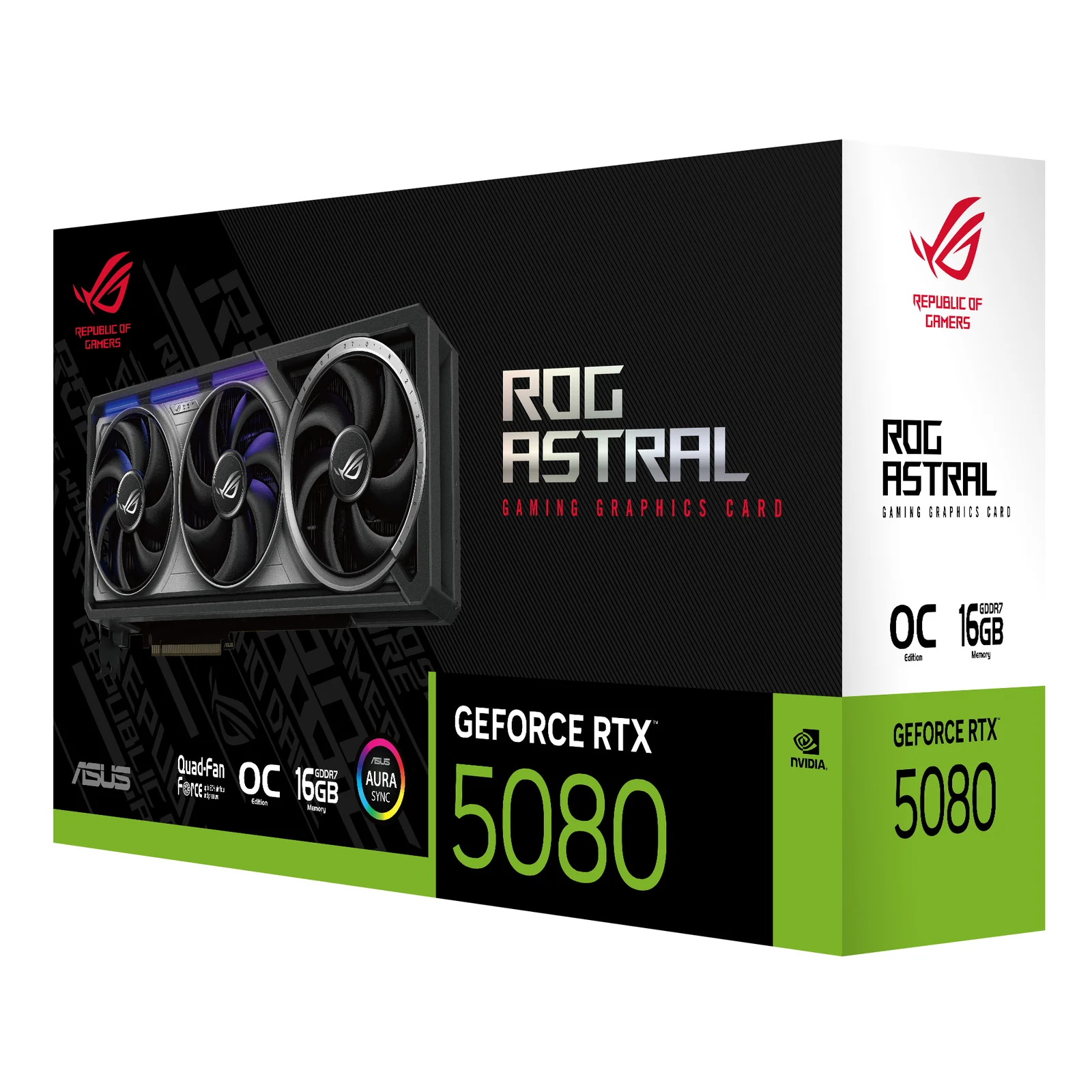 ASUS ROG Astral - -RTX5080-O16G-GAMING NVIDIA GeForce RTX 5080 16 Go GDDR7