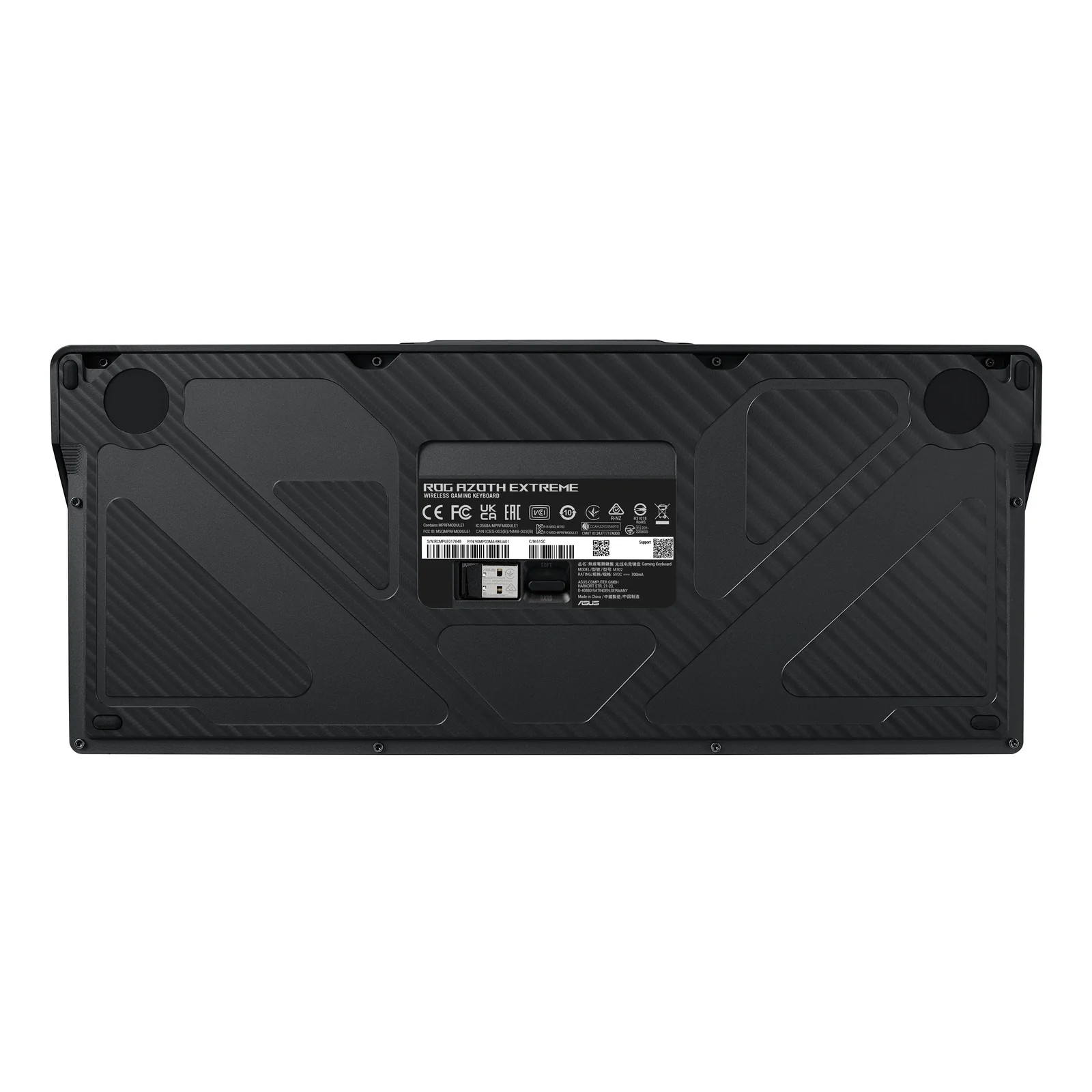 ASUS ROG Azoth Extreme clavier Gaming USB + RF Wireless + Bluetooth QWERTZ Noir