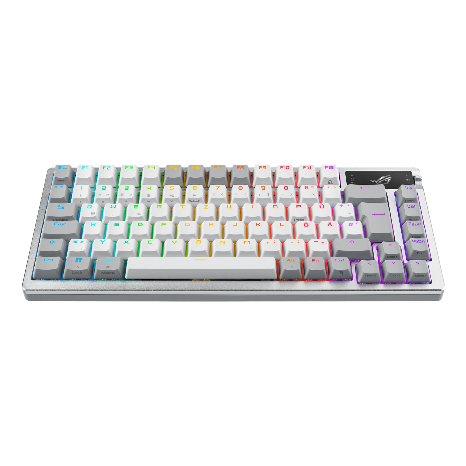 ASUS ROG Azoth White clavier Gaming USB + RF Wireless + Bluetooth QWERTZ Allemand Blanc
