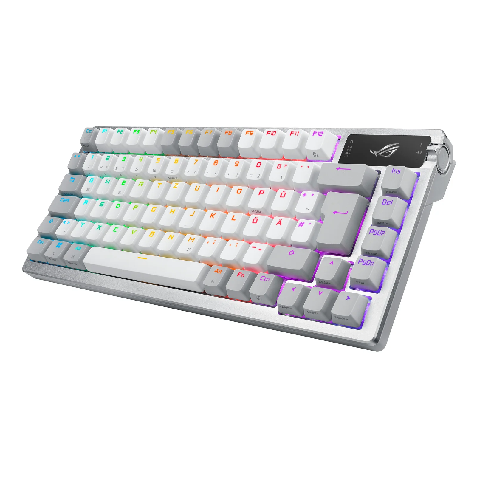 ASUS ROG Azoth White clavier Gaming USB + RF Wireless + Bluetooth QWERTZ Allemand Blanc