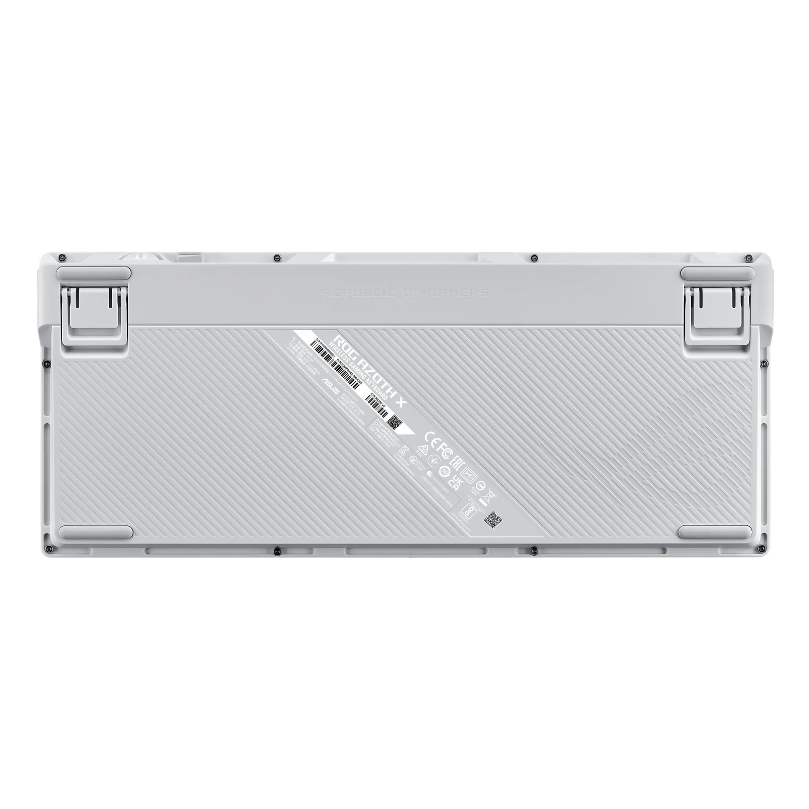 ASUS ROG Azoth X clavier Gaming USB + RF Wireless + Bluetooth QWERTZ Blanc