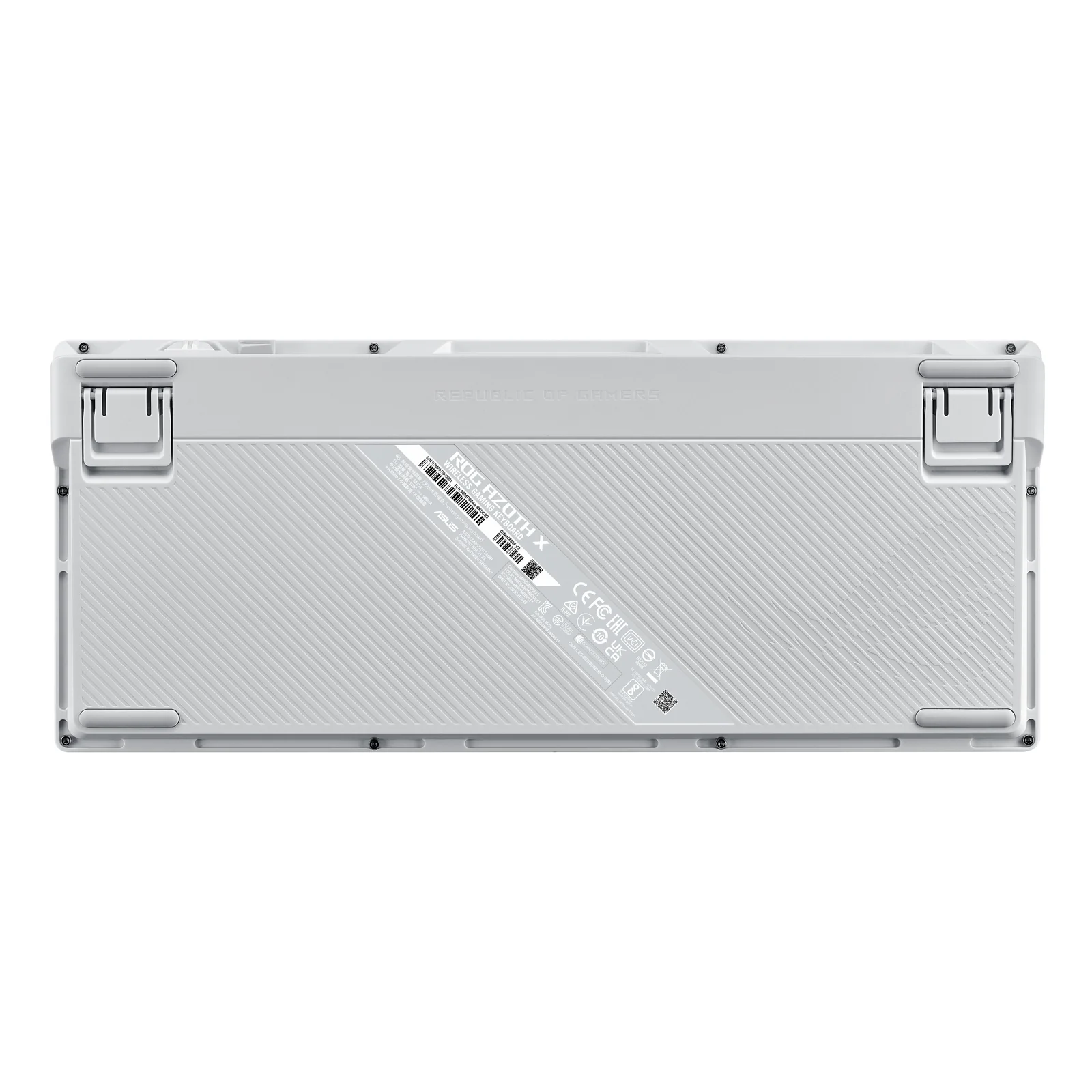 ASUS ROG Azoth X clavier Gaming USB + RF Wireless + Bluetooth Suisse Noir, Blanc