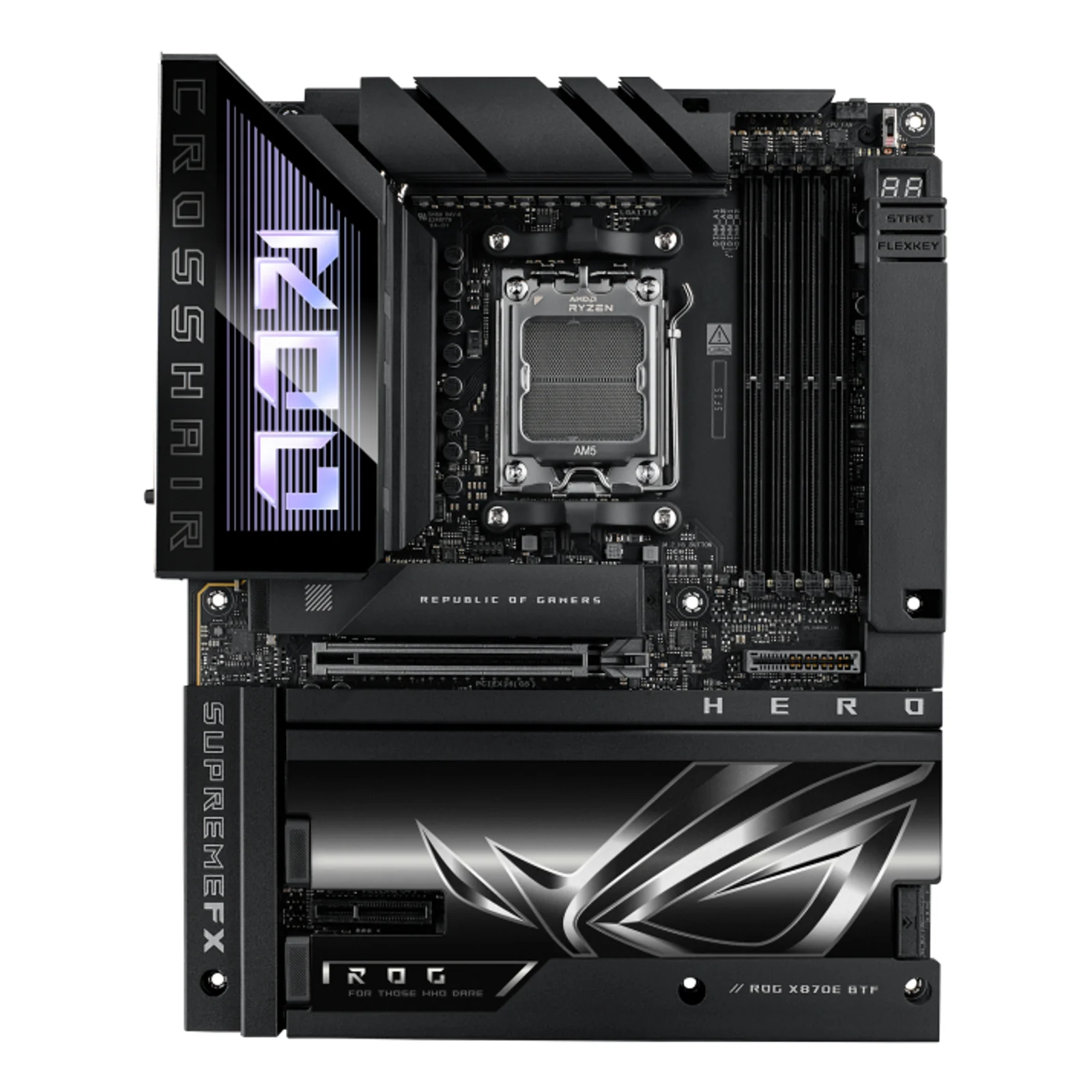 ROG CROSSHAIR X870E HERO BTF AMD X870E Emplacement AM5 ATX