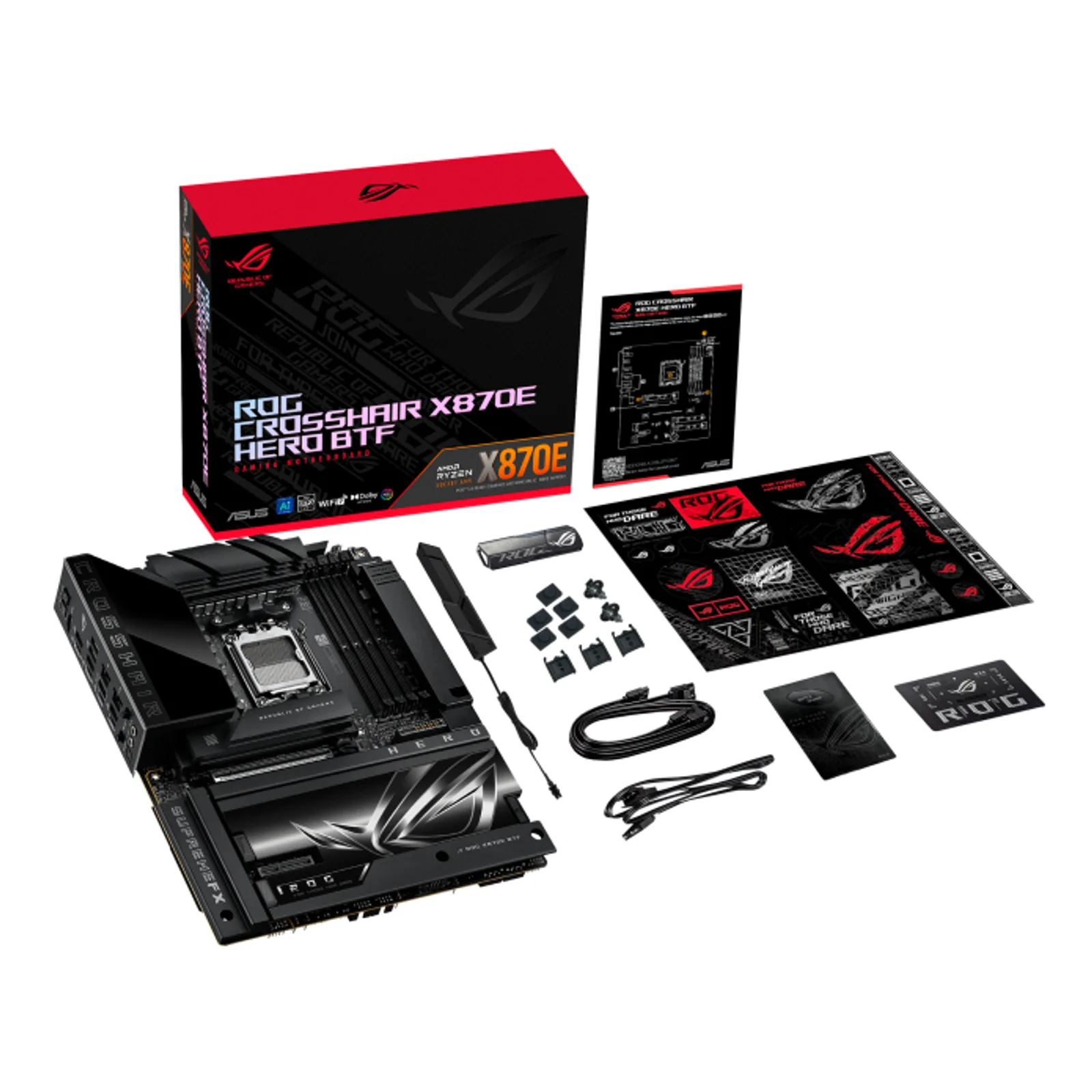 ASUS ROG CROSSHAIR X870E HERO BTF AMD X870E Emplacement AM5 ATX