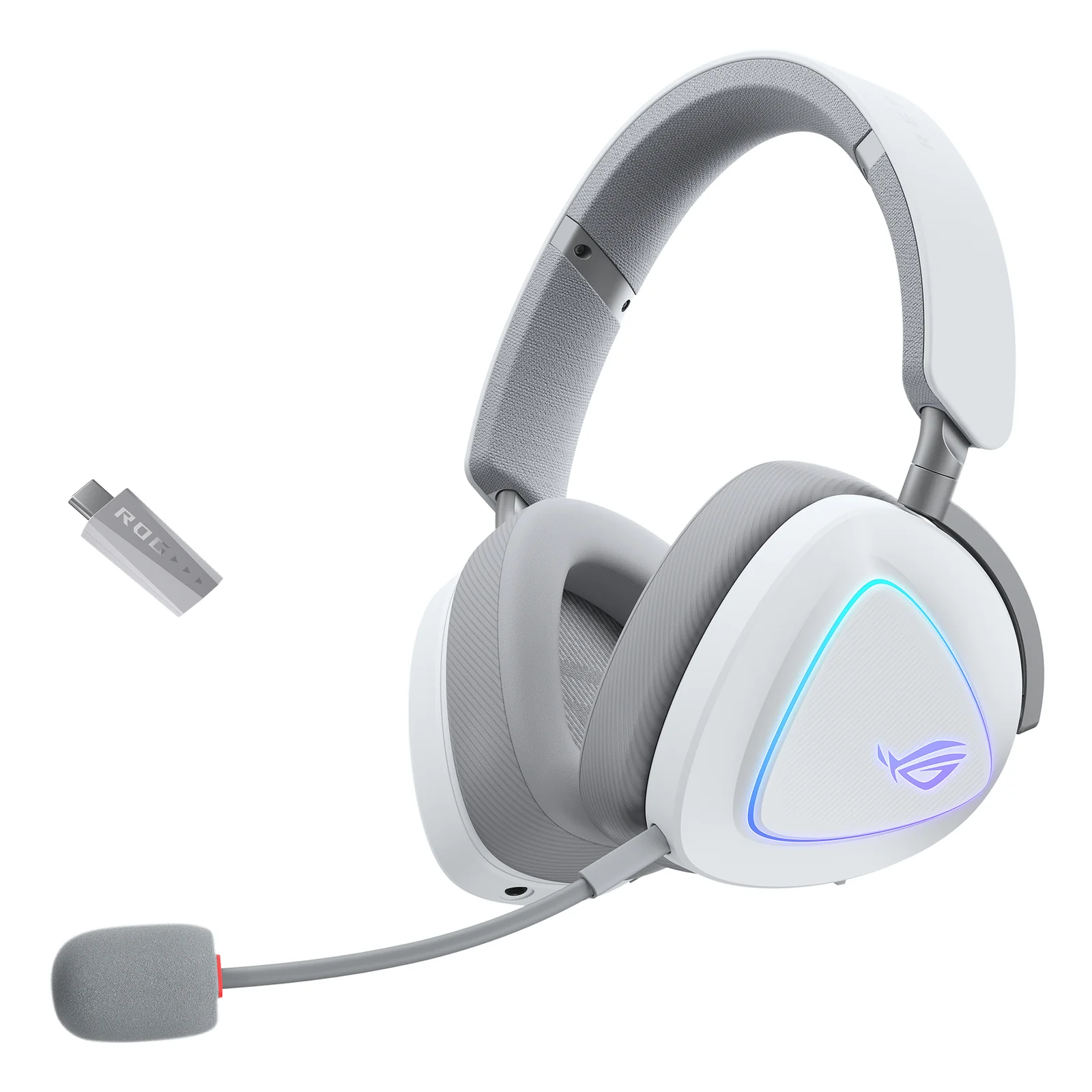 ROG Delta II Casque Avec fil &sans fil Arceau Gaming USB Type-C Bluetooth Blanc