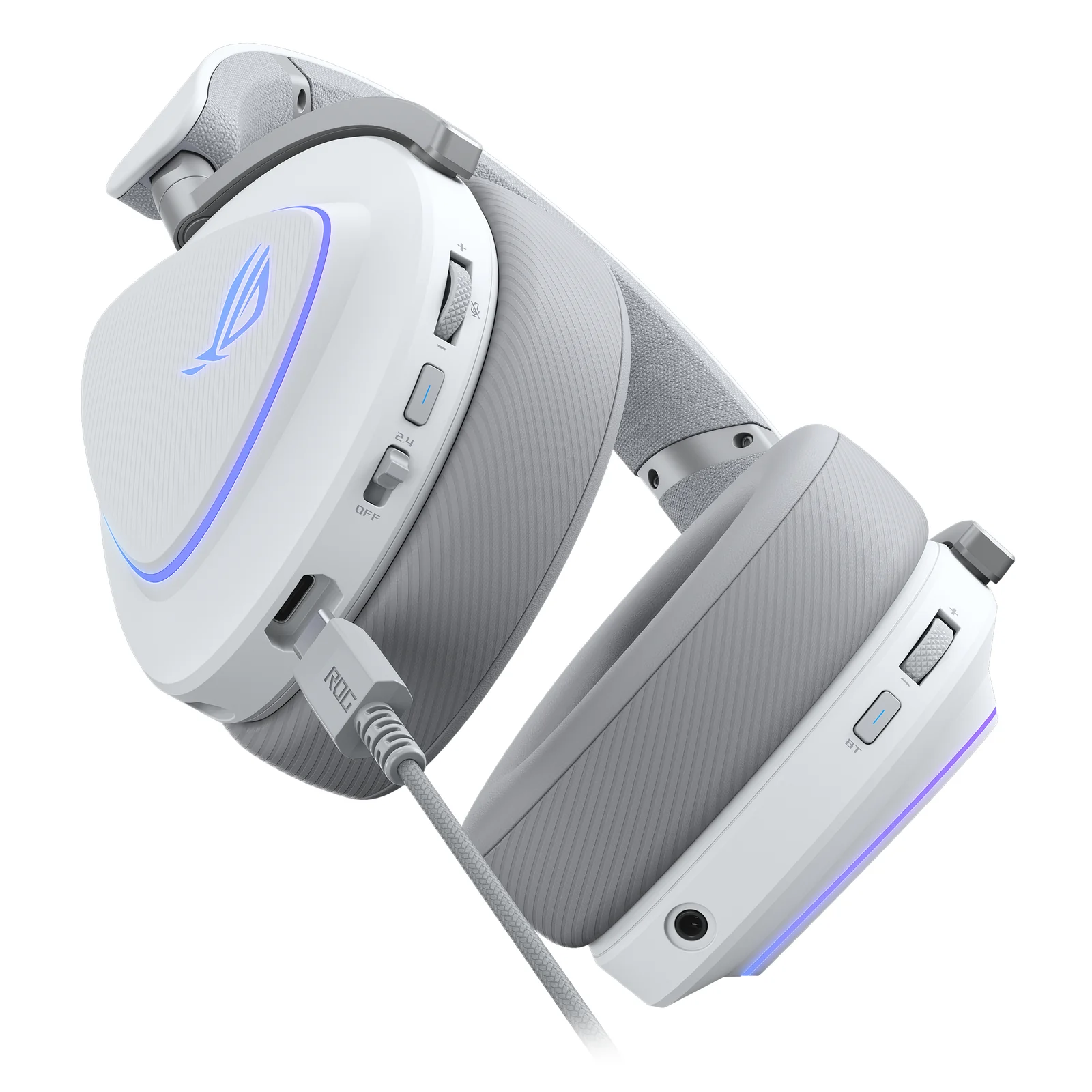 ASUS ROG Delta II Casque Avec fil &sans fil Arceau Gaming USB Type-C Bluetooth Blanc