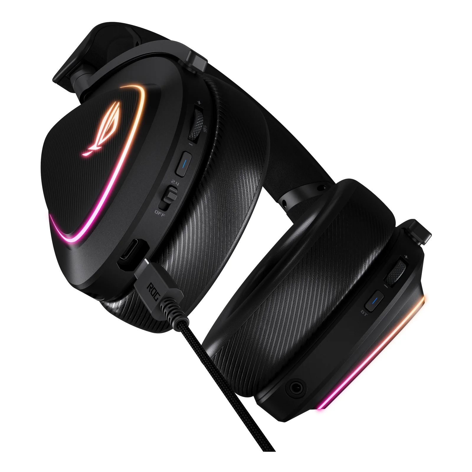 ASUS ROG DELTA II Casque Avec fil &sans fil Arceau Gaming USB Type-C Bluetooth Noir