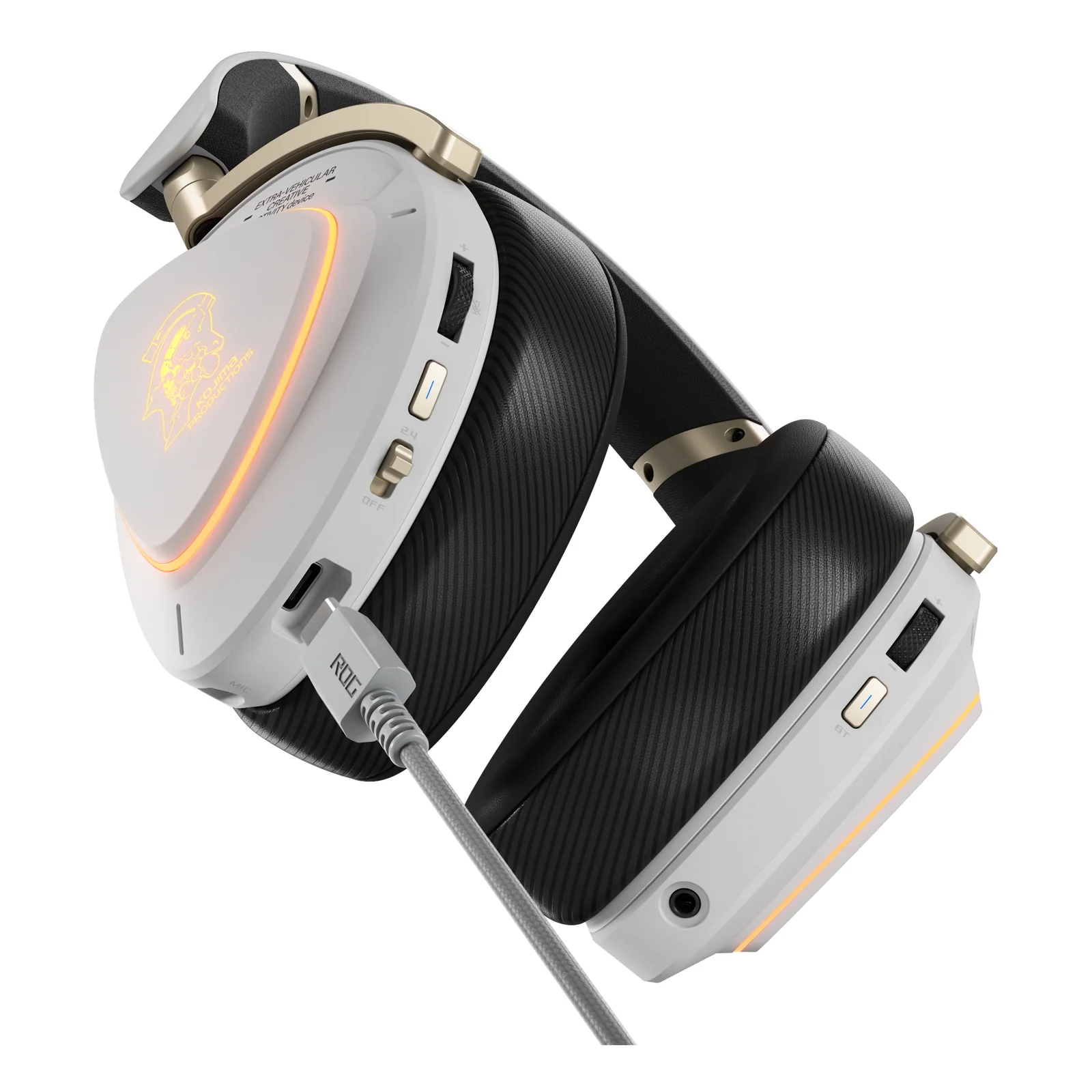ASUS ROG Delta II-KJP Casque Avec fil &sans fil Arceau Gaming Bluetooth Noir, Blanc