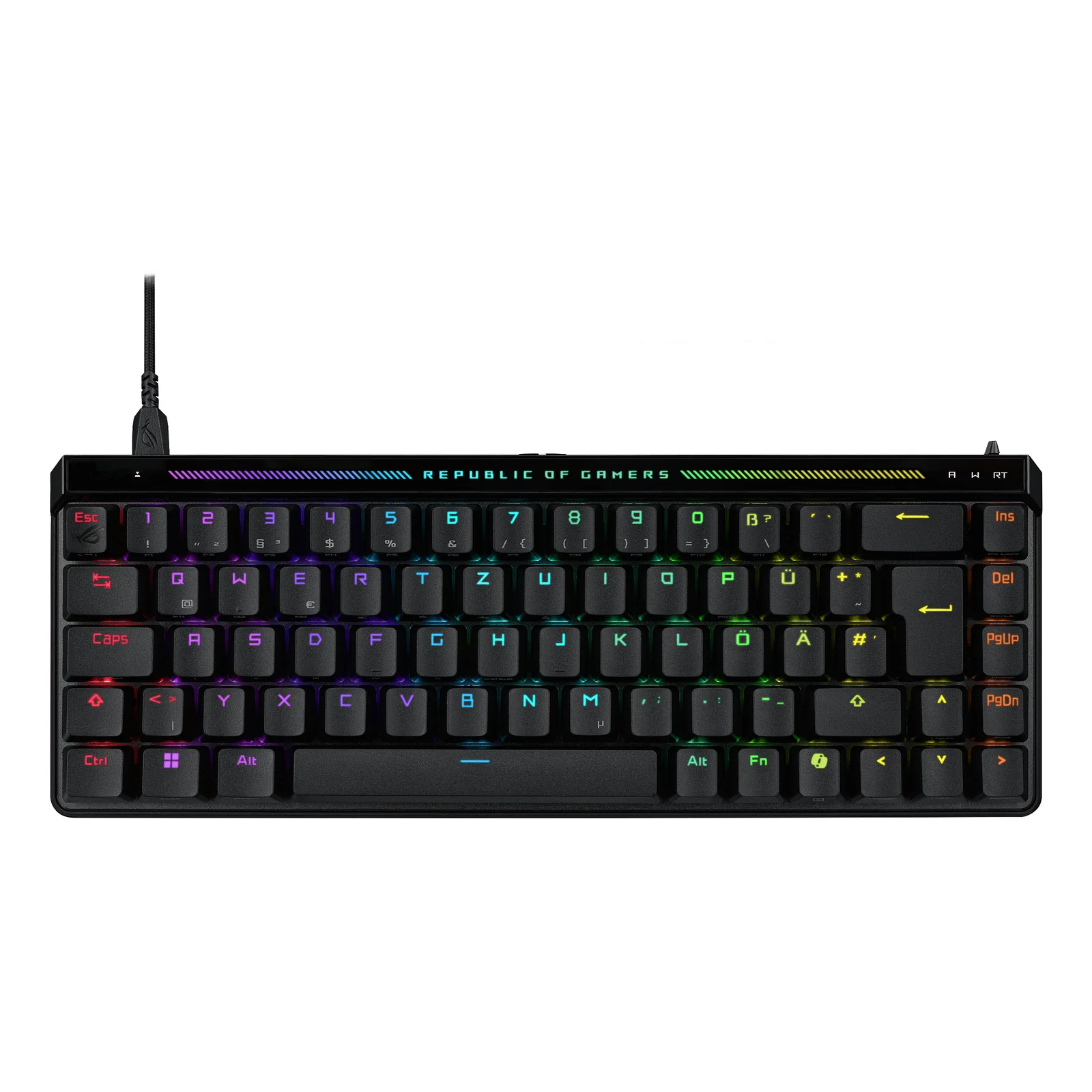 ASUS ROG Falchion Ace HFX clavier Gaming USB QWERTZ Allemand Noir