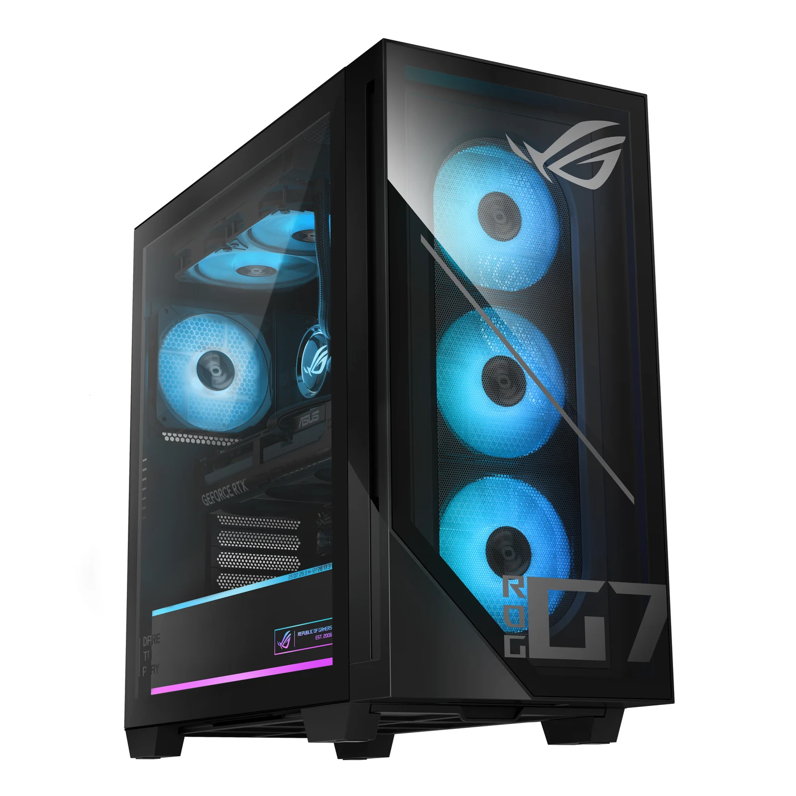 ROG G700 GM700TZ-DRR9700X029W AMD Ryzen™ 7 9700X 32 Go DDR5-SDRAM 2 To SSD NVIDIA GeForce RTX 5080 Windows 11 Home Tower PC Noir