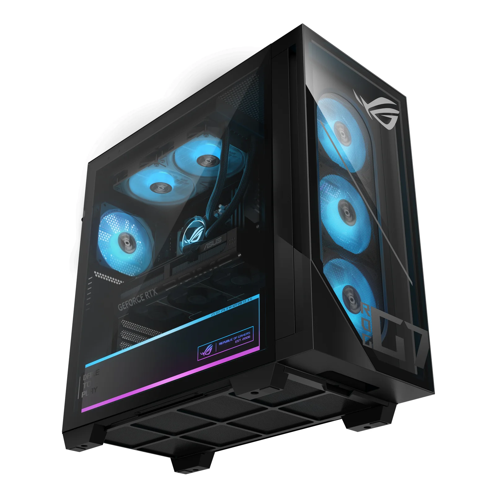 ASUS ROG G700 GM700TZ-DRR9700X029W AMD Ryzen™ 7 9700X 32 Go DDR5-SDRAM 2 To SSD NVIDIA GeForce RTX 5080 Windows 11 Home Tower PC Noir