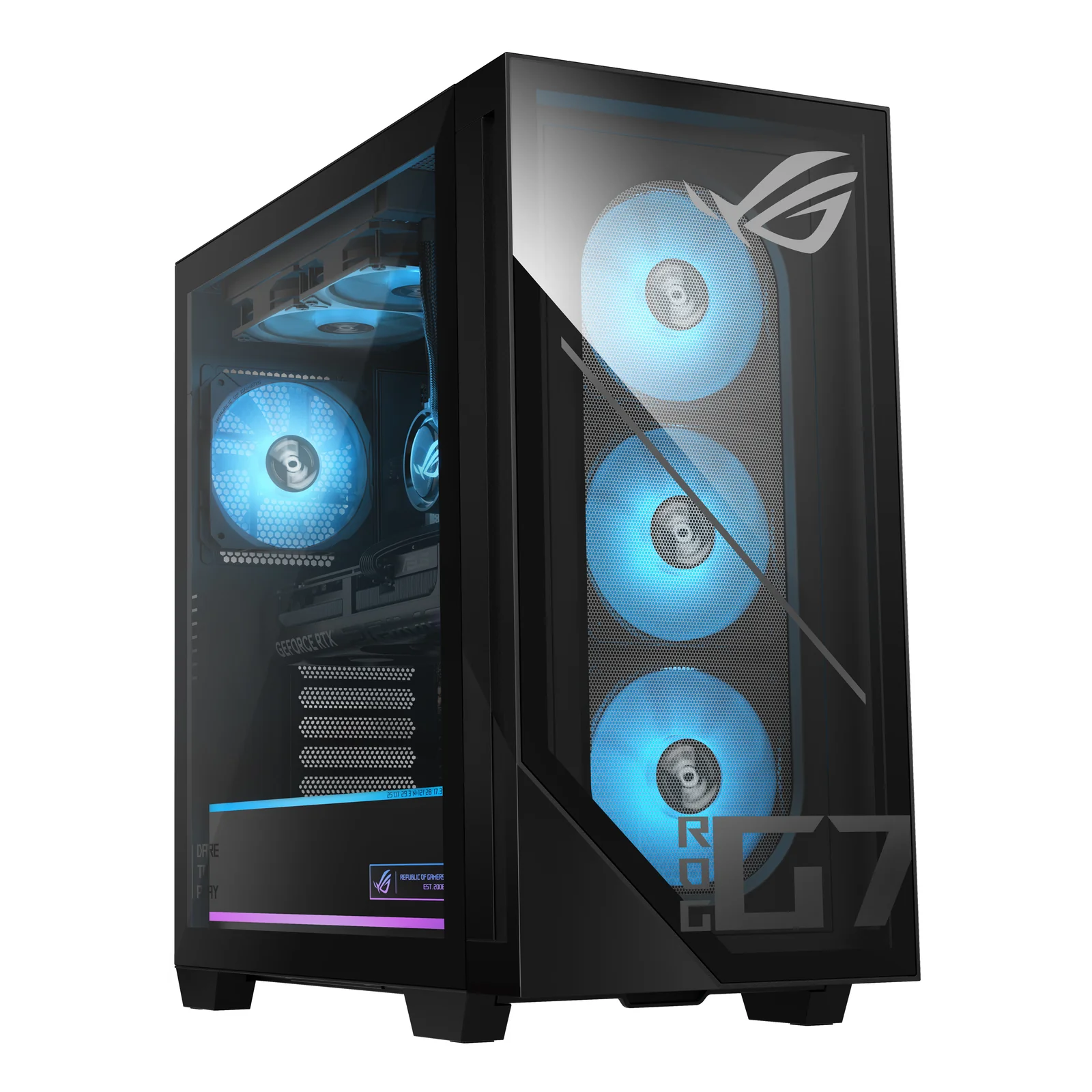 ASUS ROG G700 GM700TZ-DRR9700X029W AMD Ryzen™ 7 9700X 32 Go DDR5-SDRAM 2 To SSD NVIDIA GeForce RTX 5080 Windows 11 Home Tower PC Noir
