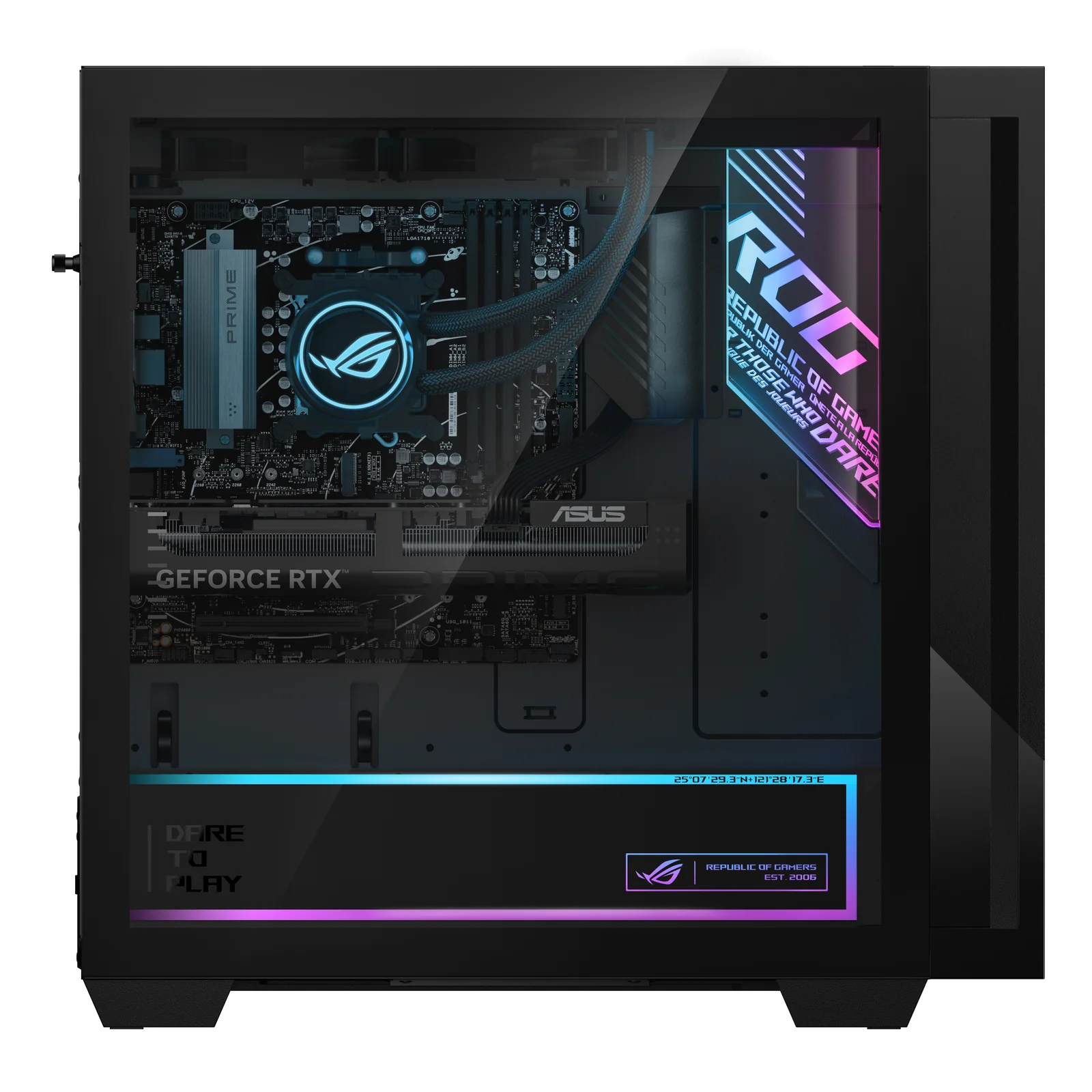 ASUS ROG G700 GM700TZ-DRR9700X029W AMD Ryzen™ 7 9700X 32 Go DDR5-SDRAM 2 To SSD NVIDIA GeForce RTX 5080 Windows 11 Home Tower PC Noir