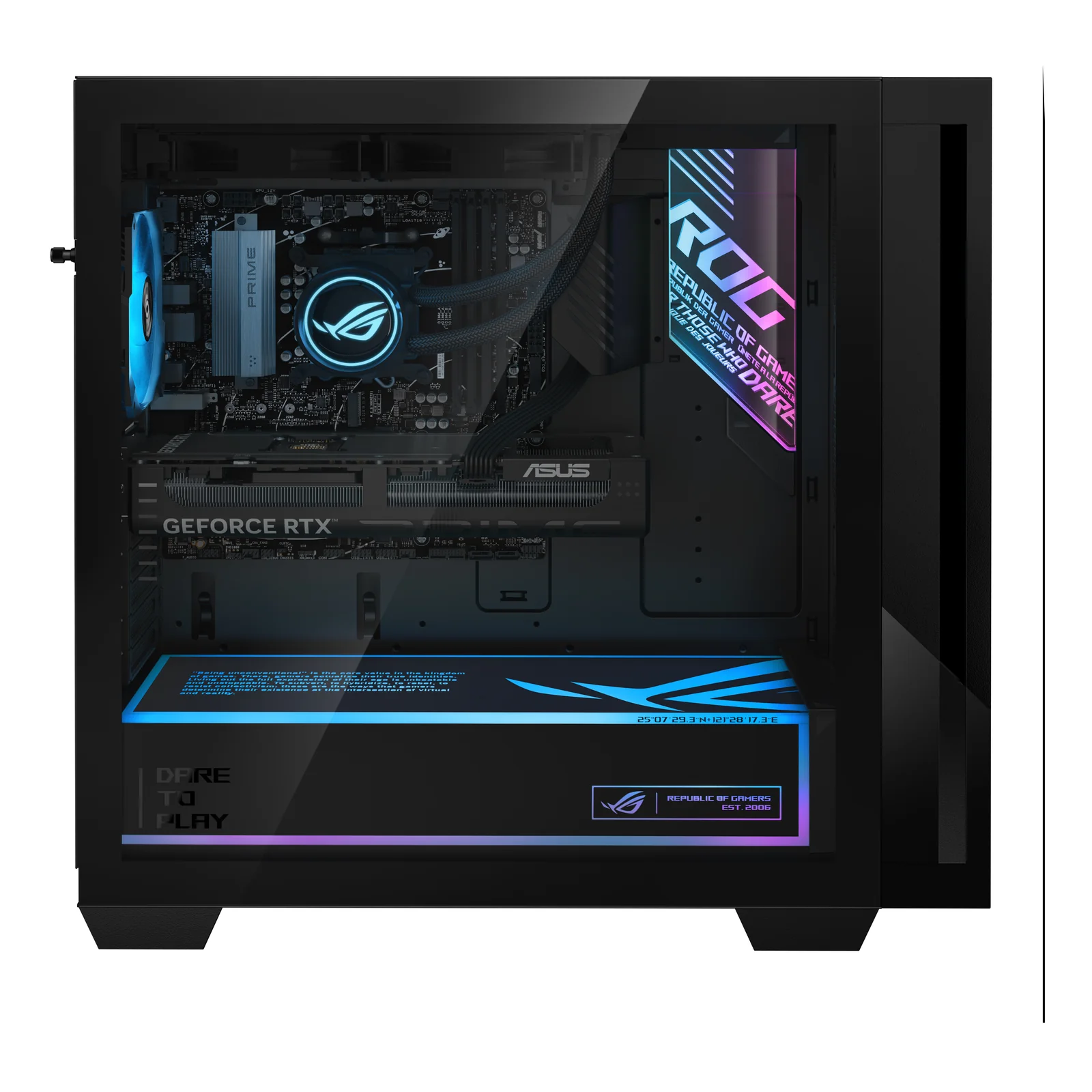 ASUS ROG G700 GM700TZ-DRR9700X029W AMD Ryzen™ 7 9700X 32 Go DDR5-SDRAM 2 To SSD NVIDIA GeForce RTX 5080 Windows 11 Home Tower PC Noir
