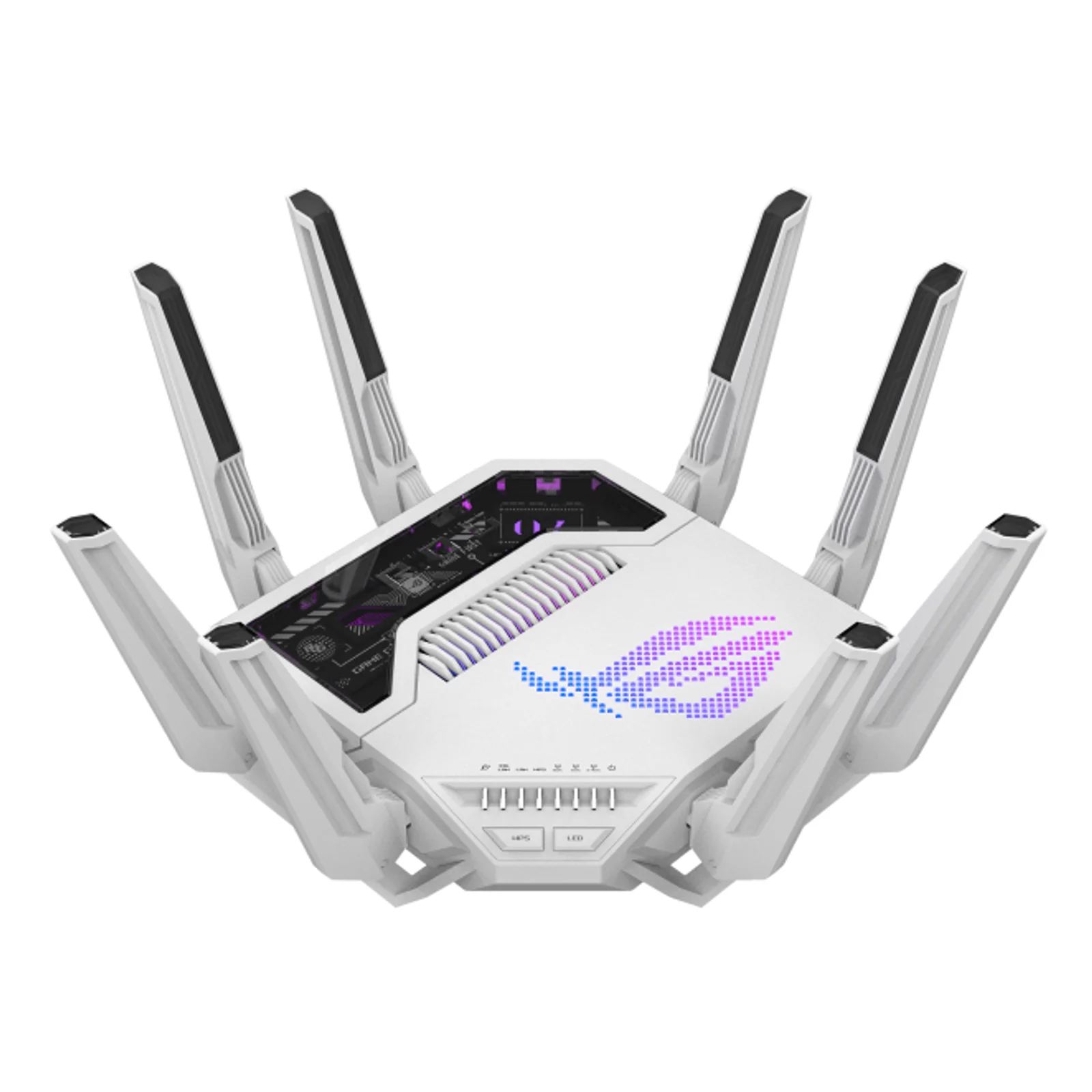 ROG Rapture GT-BE19000AI routeur sans fil 10 Gigabit Ethernet Tri-bande (2,4 GHz / 5 GHz / 6 GHz) Blanc