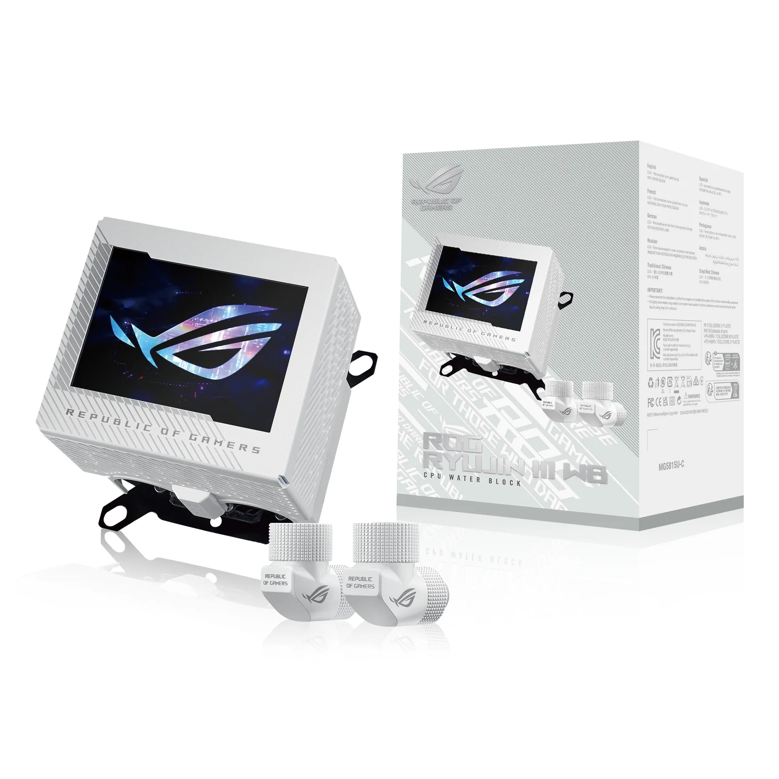 ASUS ROG RYUJIN III WB White Edition Bloc d'eau