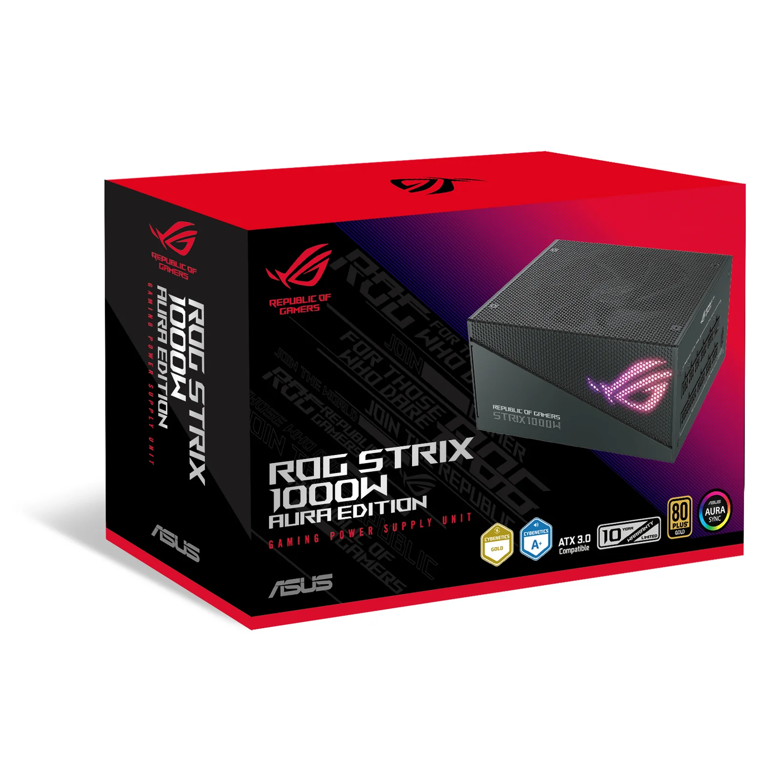 ASUS ROG Strix 1000W Gold Aura Edition unité d'alimentation d'énergie 20+4 pin ATX ATX Noir