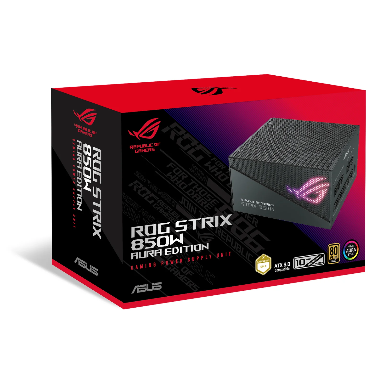 ASUS ROG Strix 850W Gold Aura Edition unité d'alimentation d'énergie 20+4 pin ATX ATX Noir
