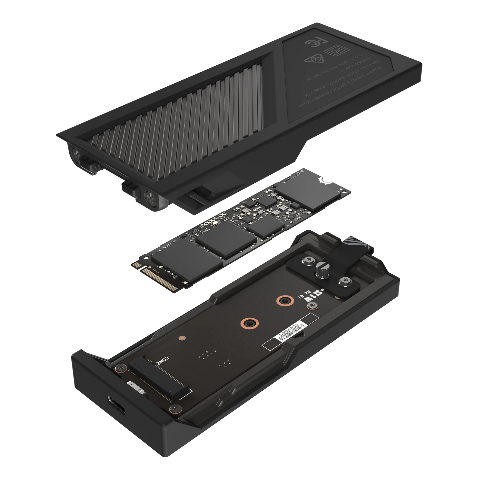 ASUS ROG Strix Aiolos Enceinte ssd Noir M.2