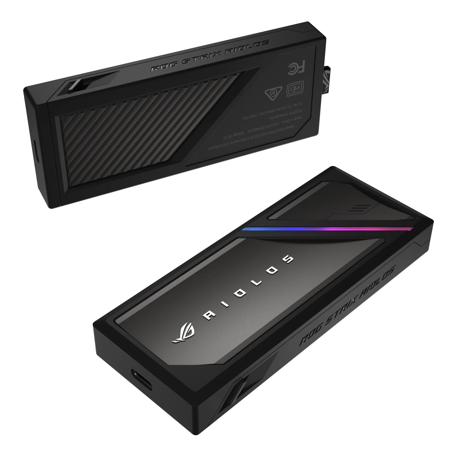 ASUS ROG Strix Aiolos Enceinte ssd Noir M.2