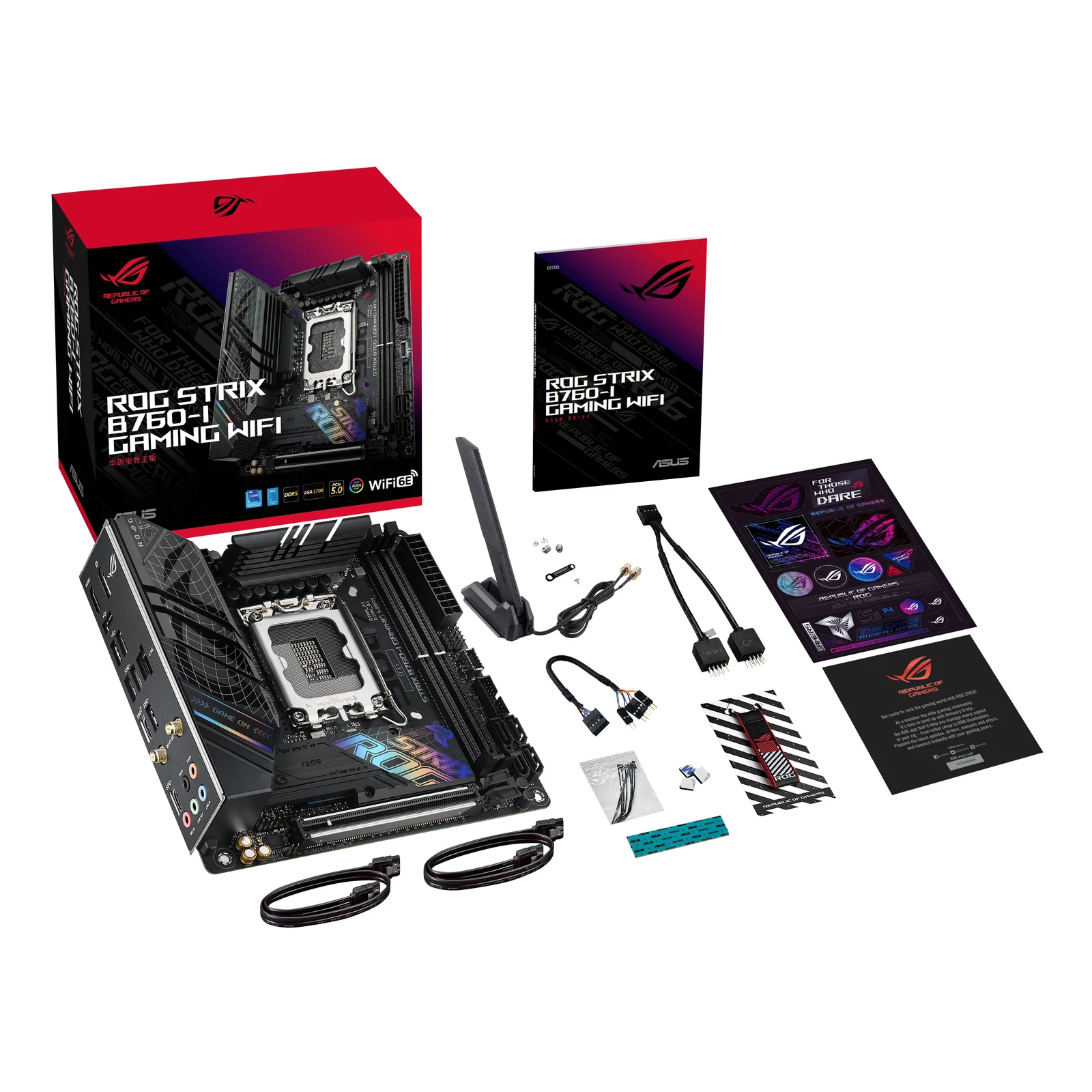 ASUS ROG STRIX B760-I GAMING WIFI Intel B760 LGA 1700 mini ITX