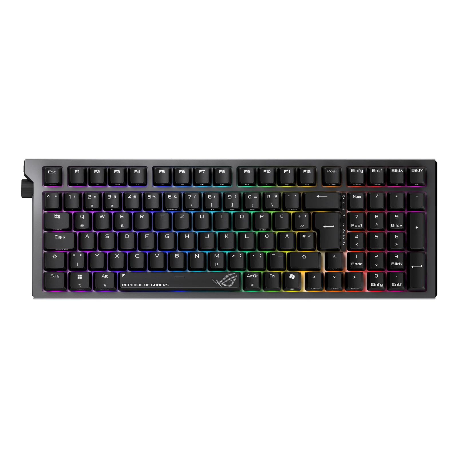 ROG Strix Morph 96 Wireless clavier Gaming USB + RF Wireless + Bluetooth QWERTZ Allemand Noir