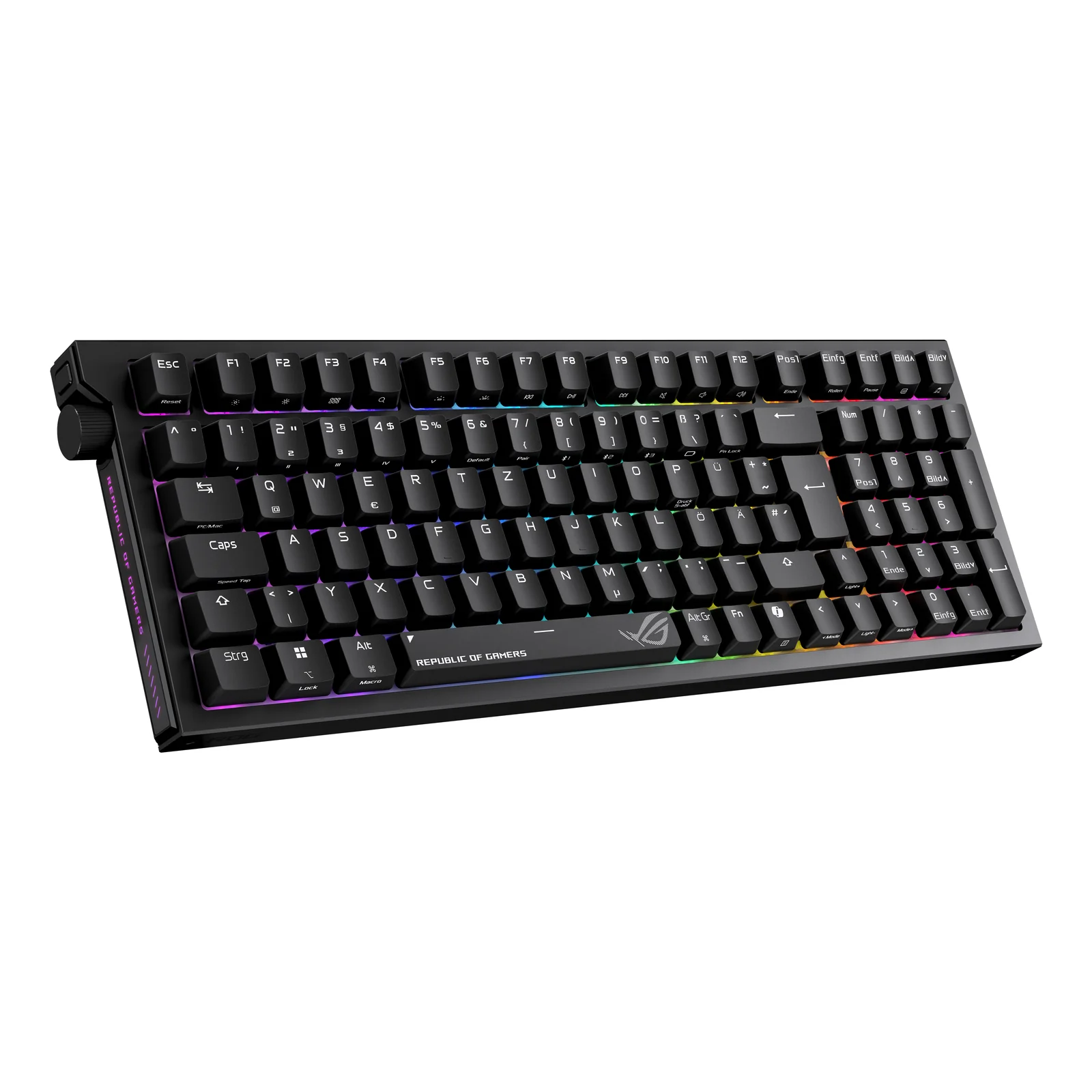 ASUS ROG Strix Morph 96 Wireless clavier Gaming USB + RF Wireless + Bluetooth QWERTZ Allemand Noir