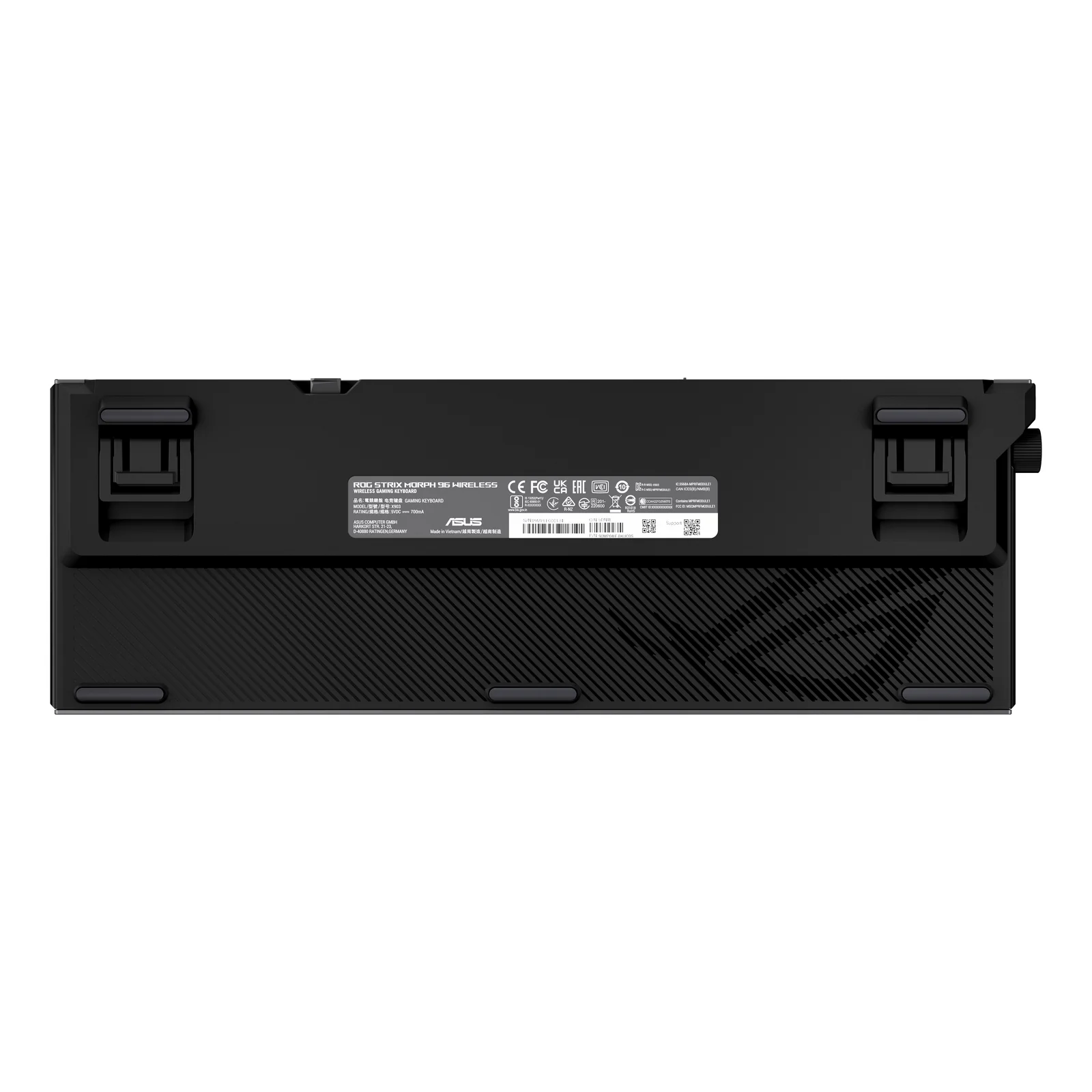 ASUS ROG Strix Morph 96 Wireless clavier Gaming USB + RF Wireless + Bluetooth QWERTZ Allemand Noir