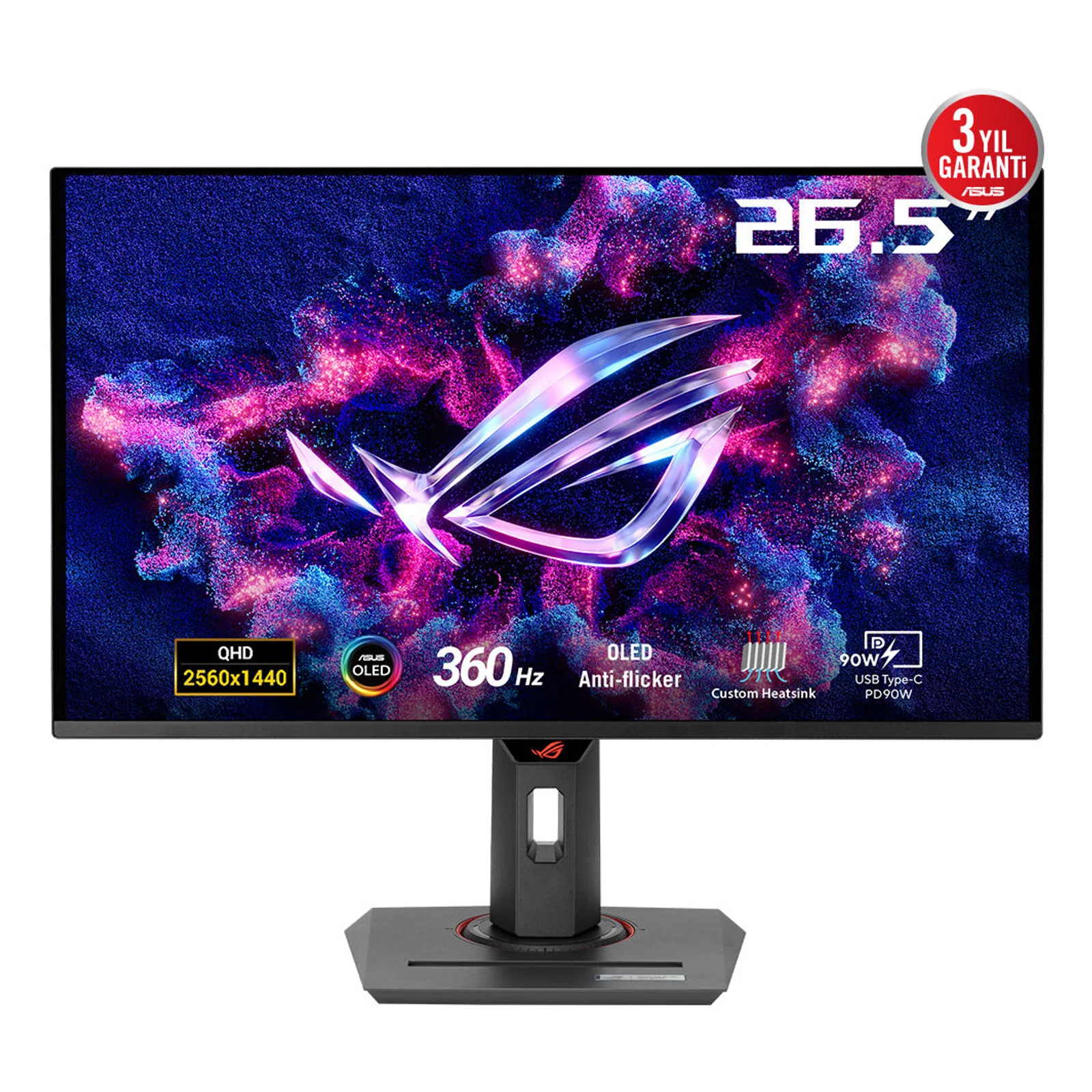 ROG Strix OLED XG27ACDNG écran plat de PC 67,3 cm (26.5") 2560 x 1440 pixels Quad HD QD-OLED Noir