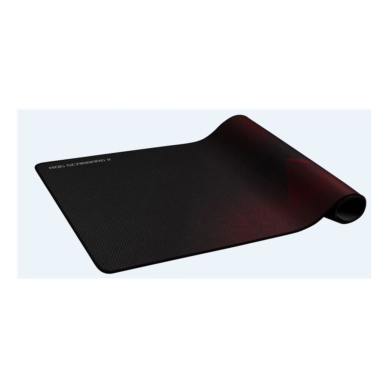 ASUS ROG Strix Scabbard II Tapis de souris de jeu Noir, Rouge
