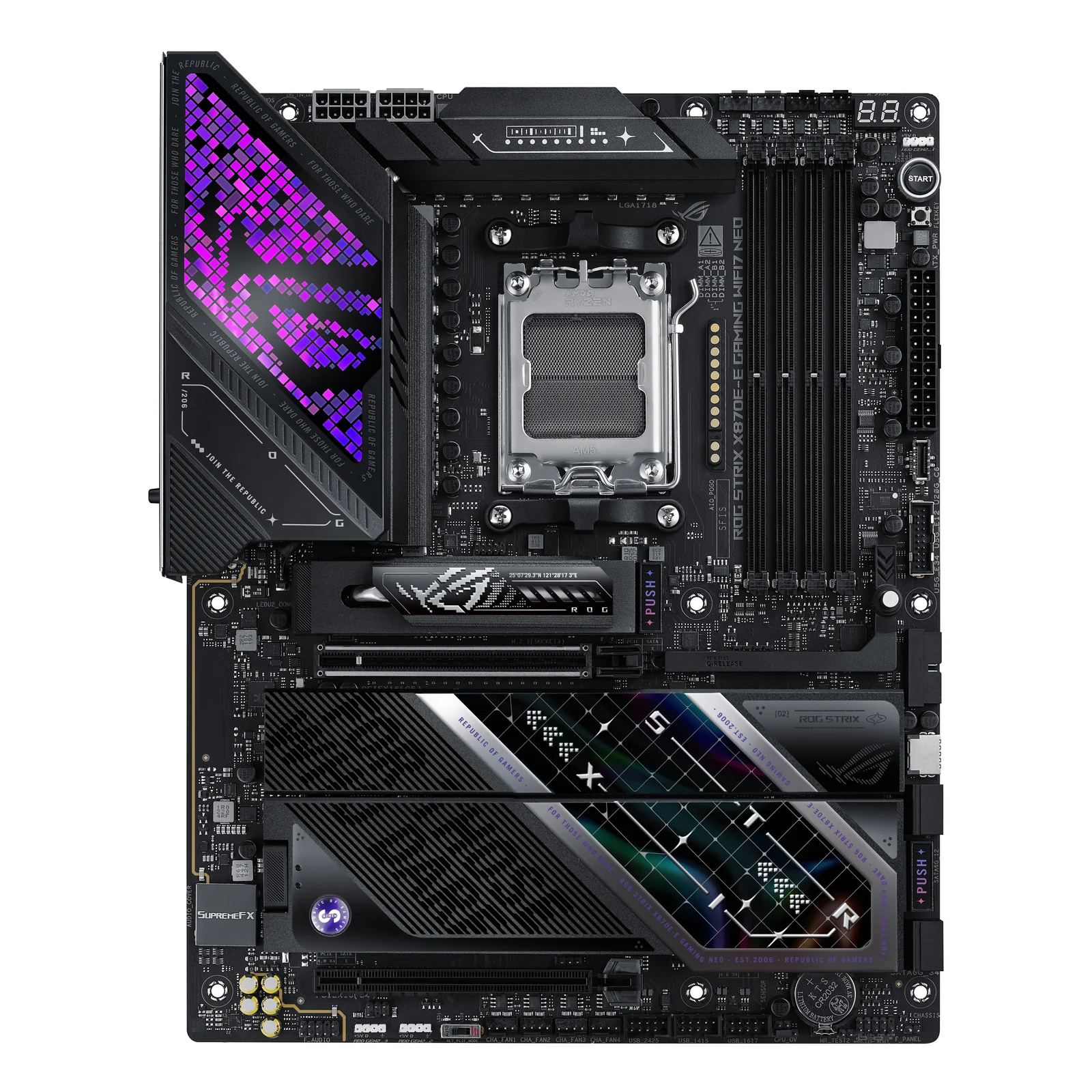 ROG STRIX X870E-E GAMING WIFI7 NEO AMD X870E Emplacement AM5 ATX